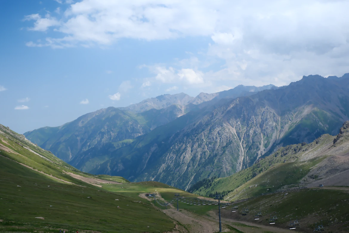 The dramatic alpine landscapes of Kazakhstan