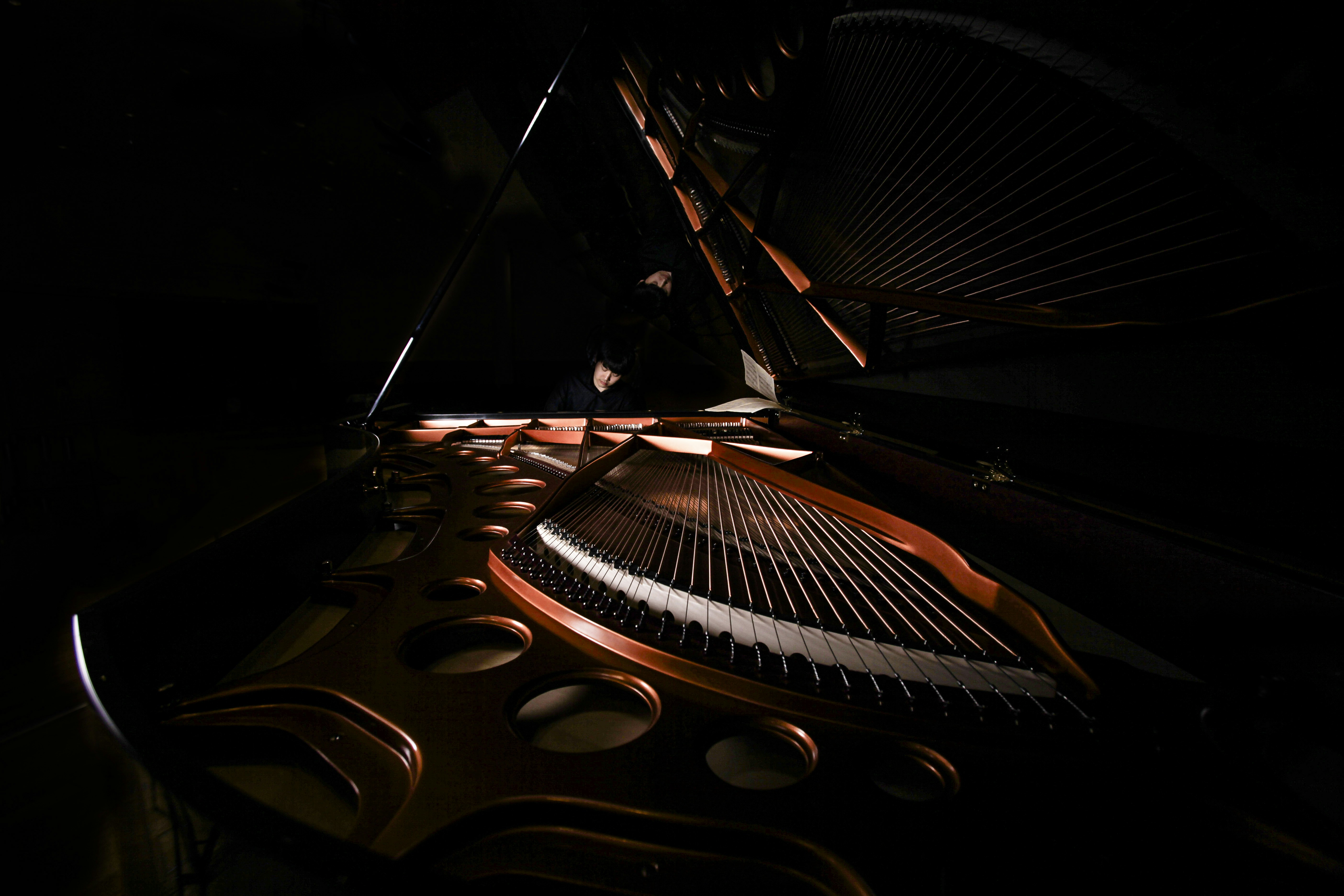 Pianist on a Bösendorfer Piano