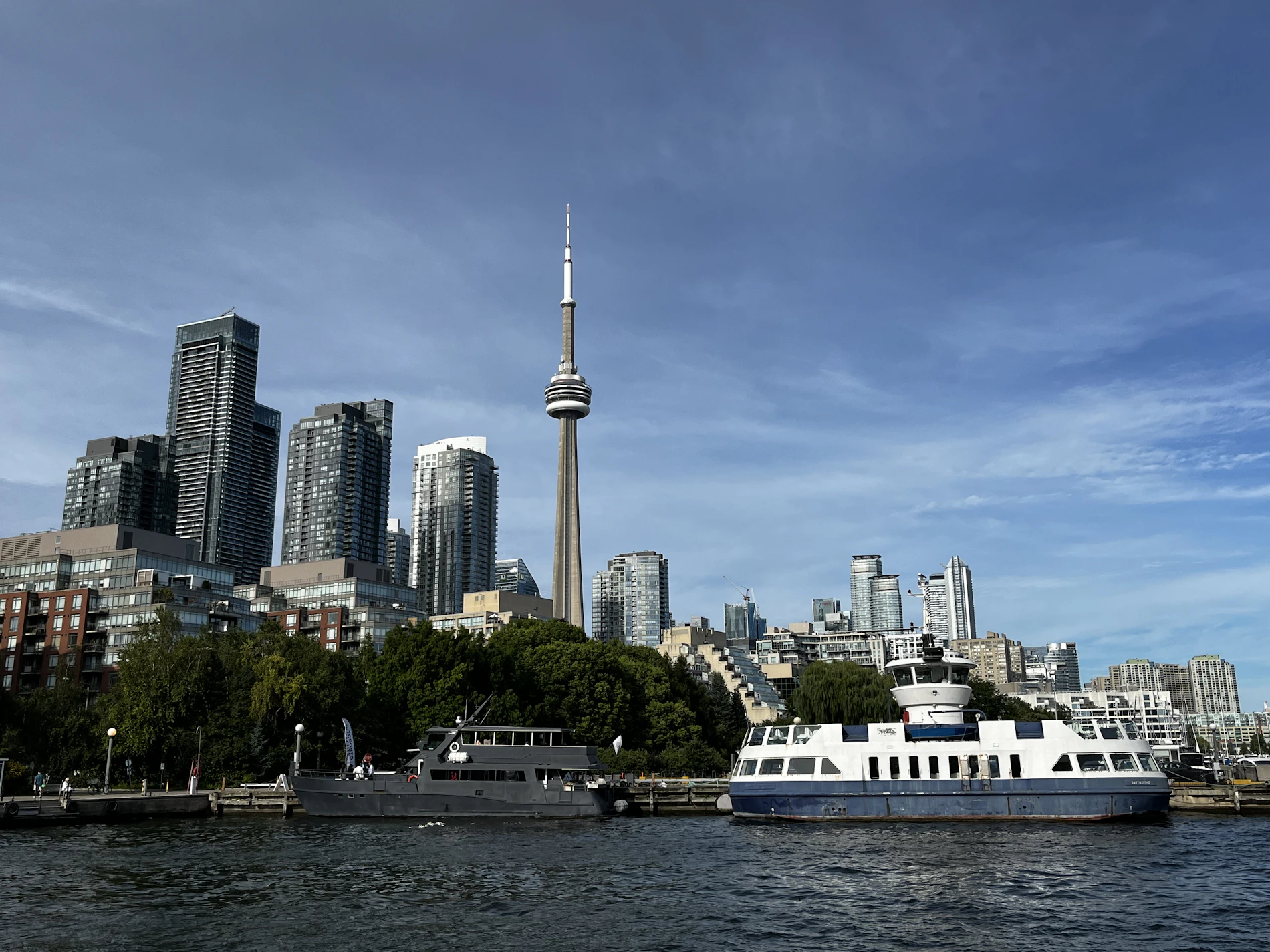 Toronto skyline seen across Lake Ontario
