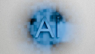 The letters ai are displayed on a blurred background.