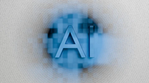 The letters ai are displayed on a blurred background