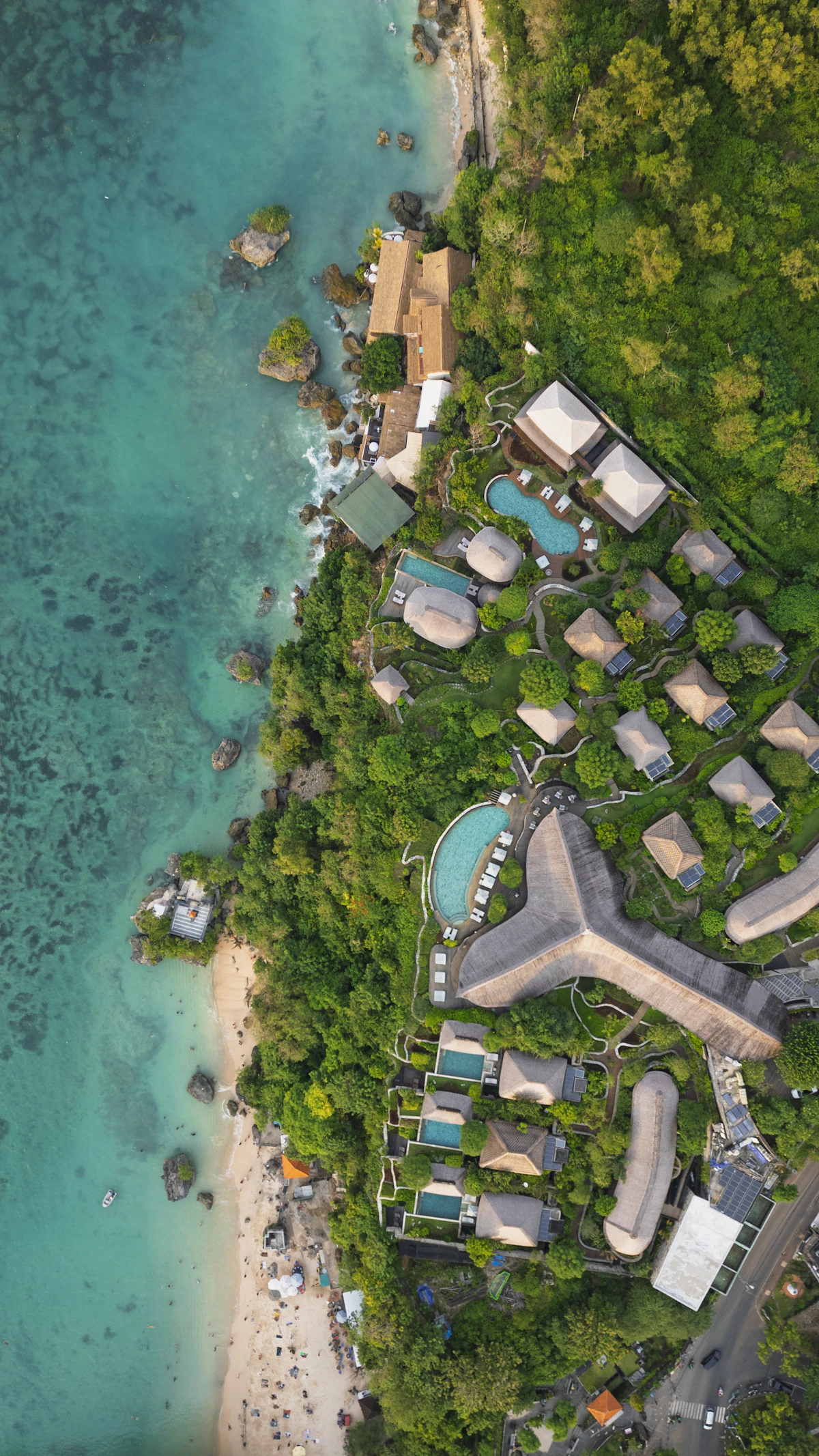 Tropical resort by the sea