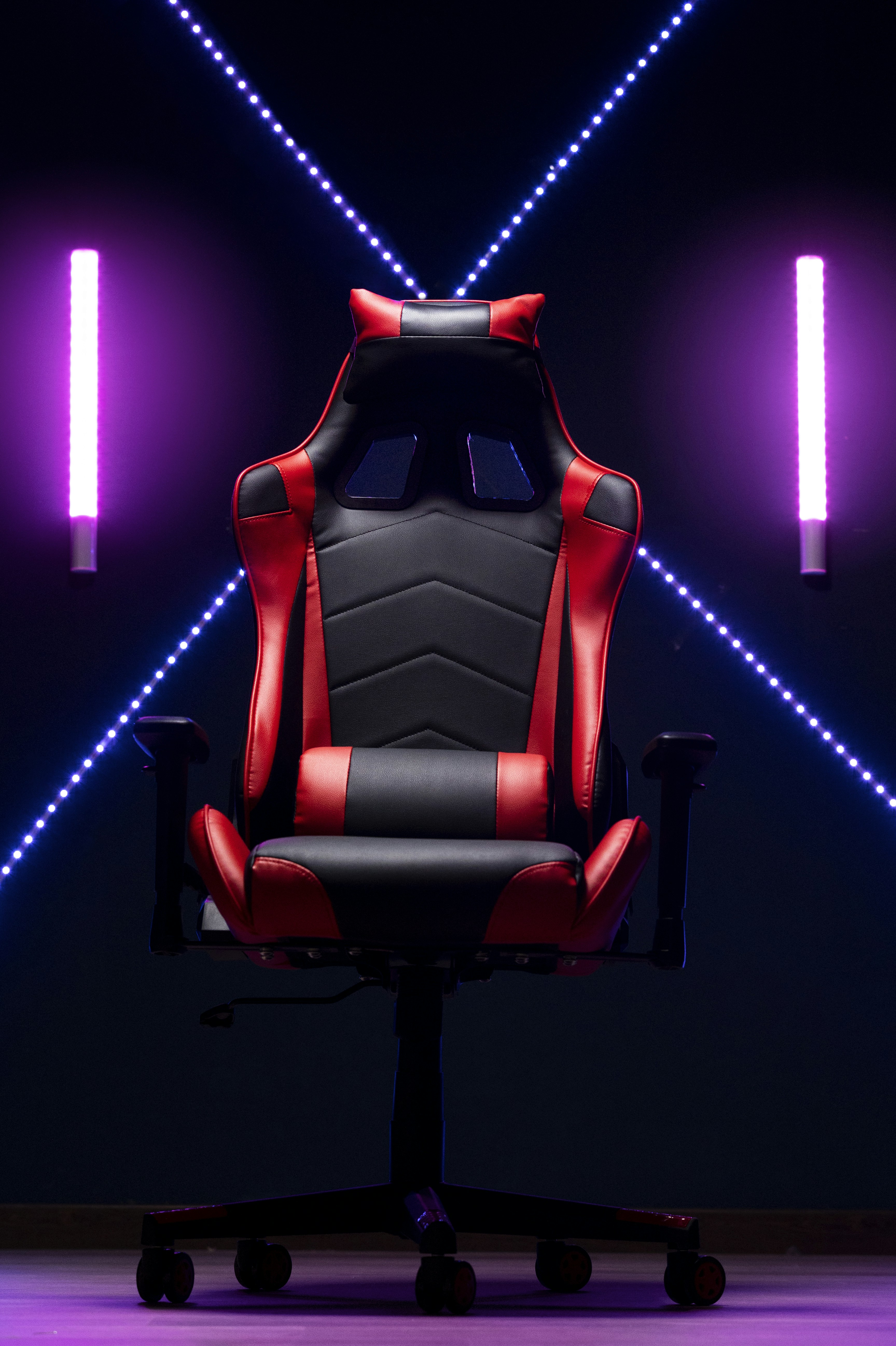 Ergonomically designed console gaming chair with adjustable features