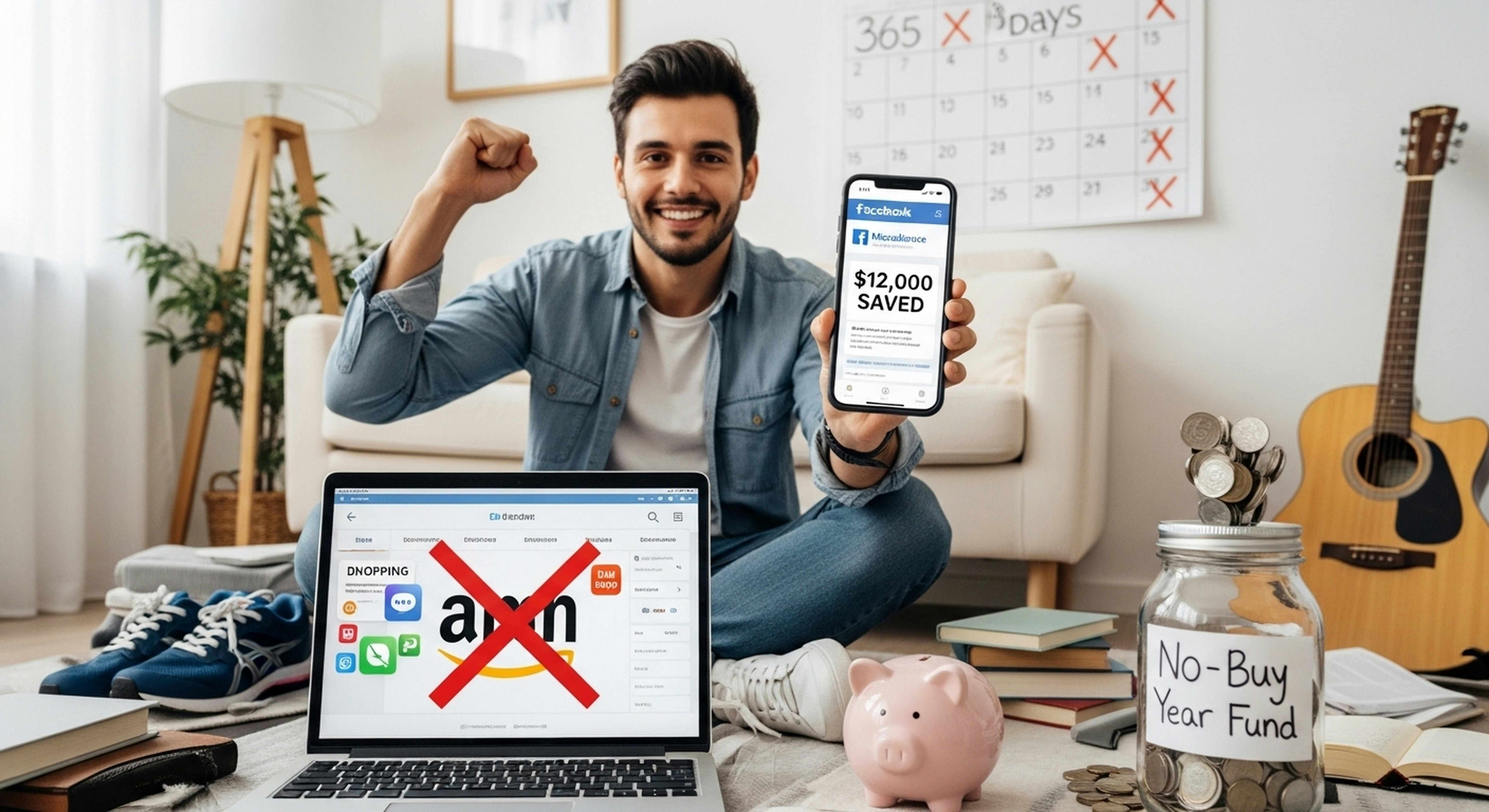 No-Buy Year Challenge: Save $12K by Buying Nothing (2026)