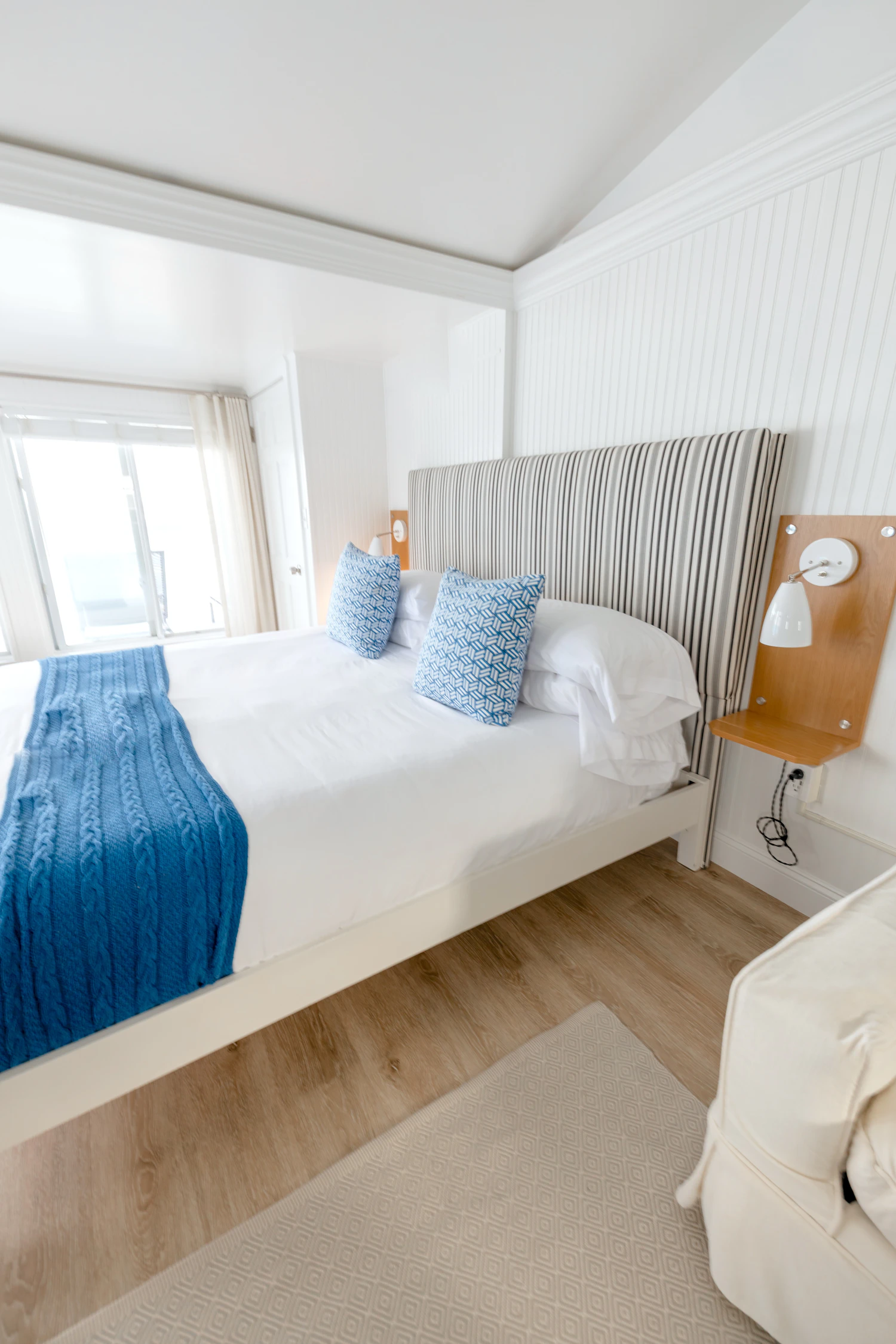 Freshly prepared vacation rental bedroom ready for the next guest