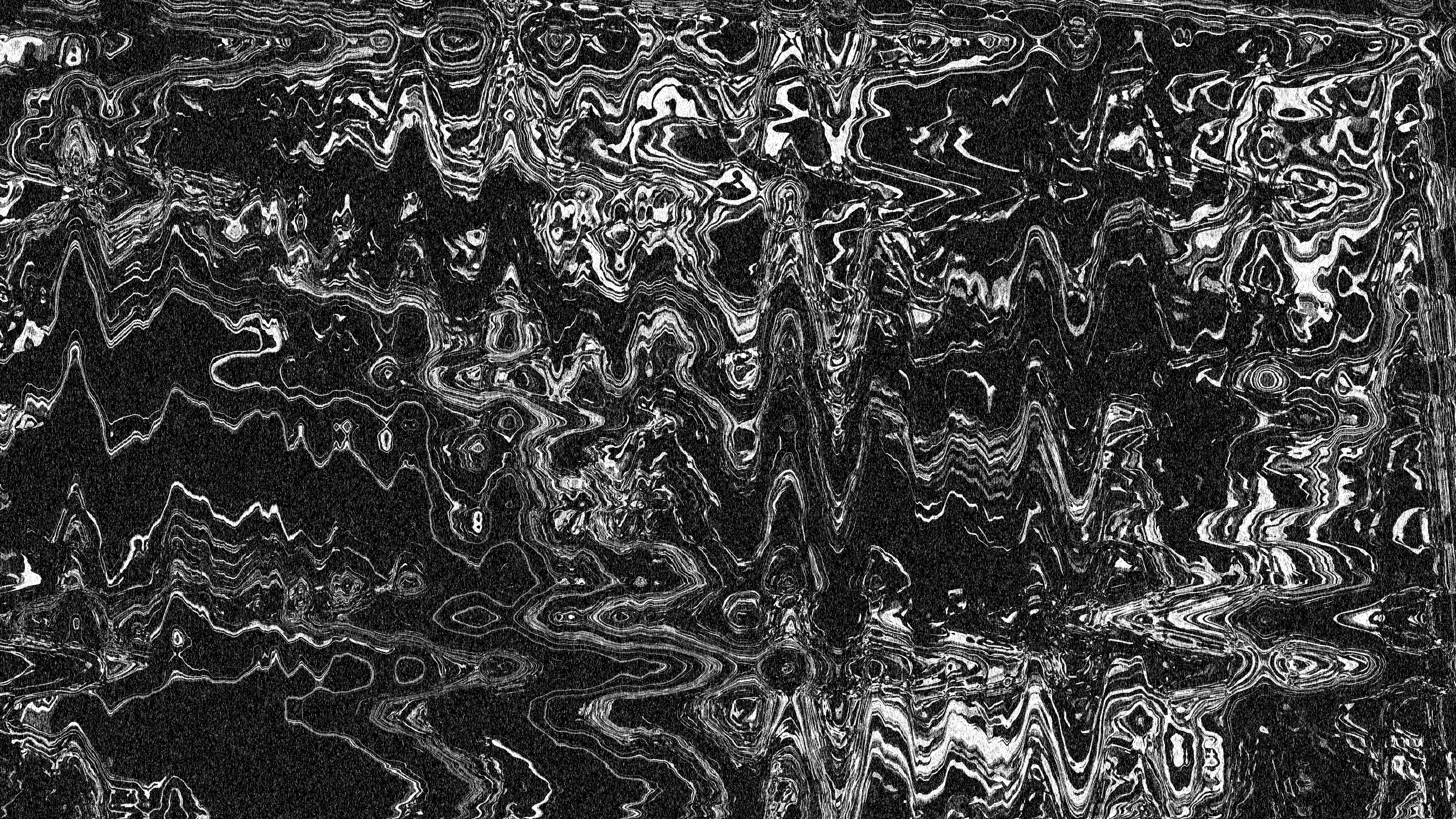 Abstract black and white wavy patterns