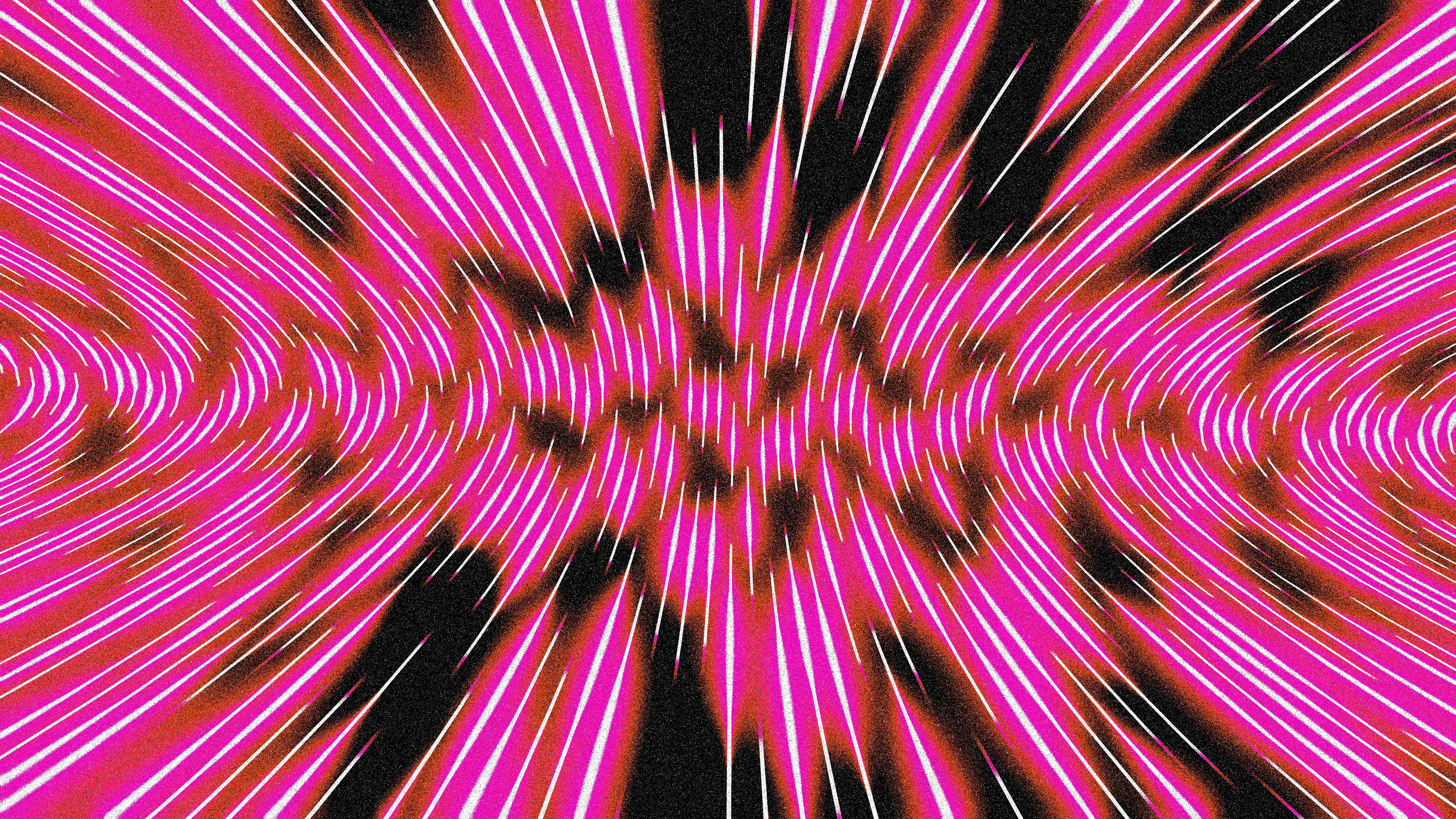 Abstract pink and black radial pattern