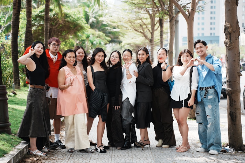 Diverse SDM chat group members posing together