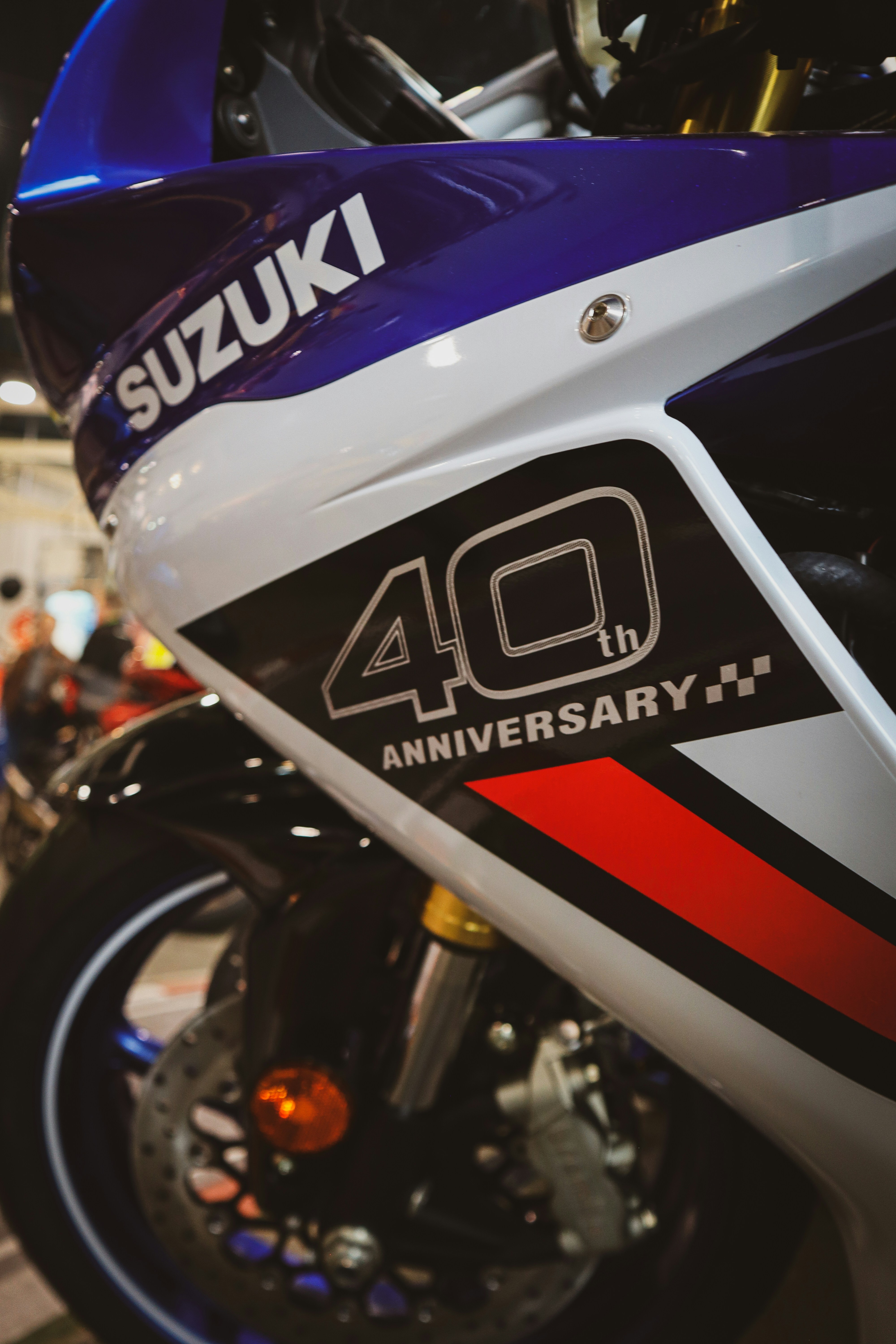 Suzuki 40th anniversary motorcycle detail