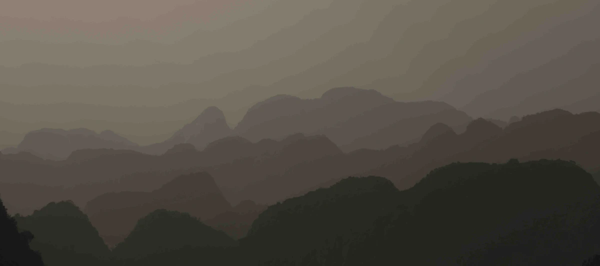云海中的山峰