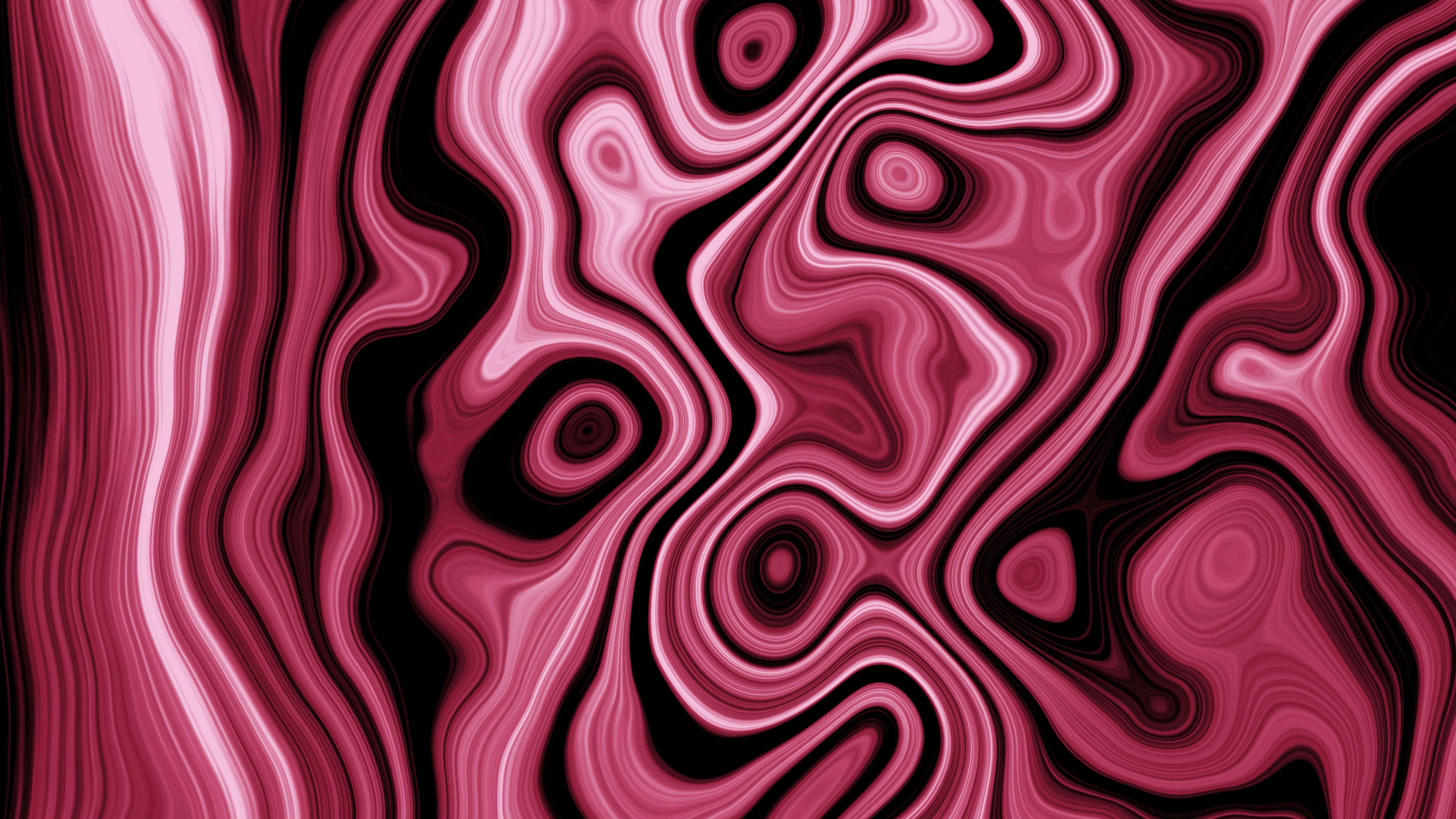 Abstract swirling pattern of pink and black colors