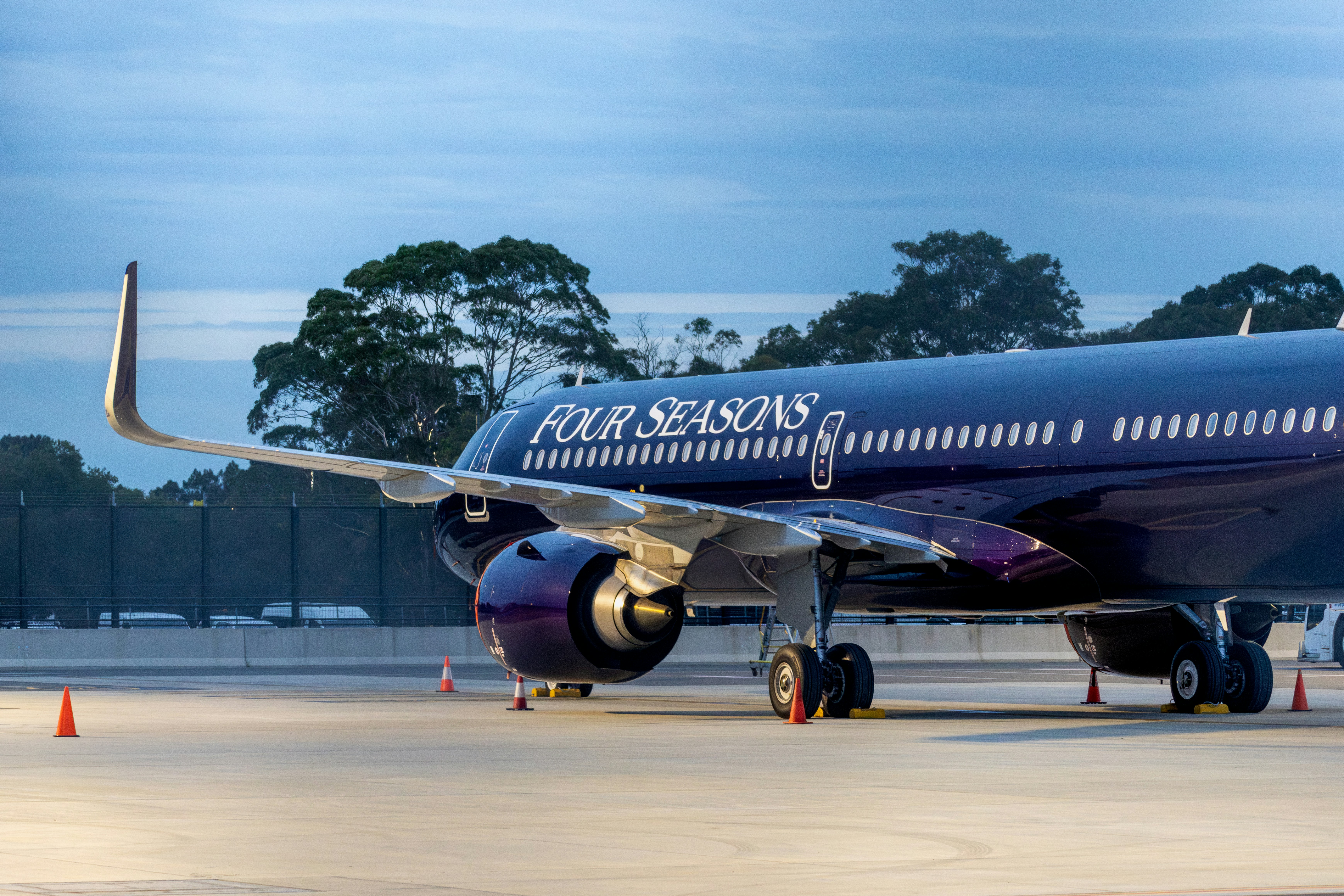 Four Seasons A321 at Sydney airport