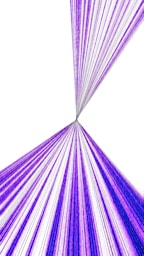 Purple lines radiating from a central point on white.