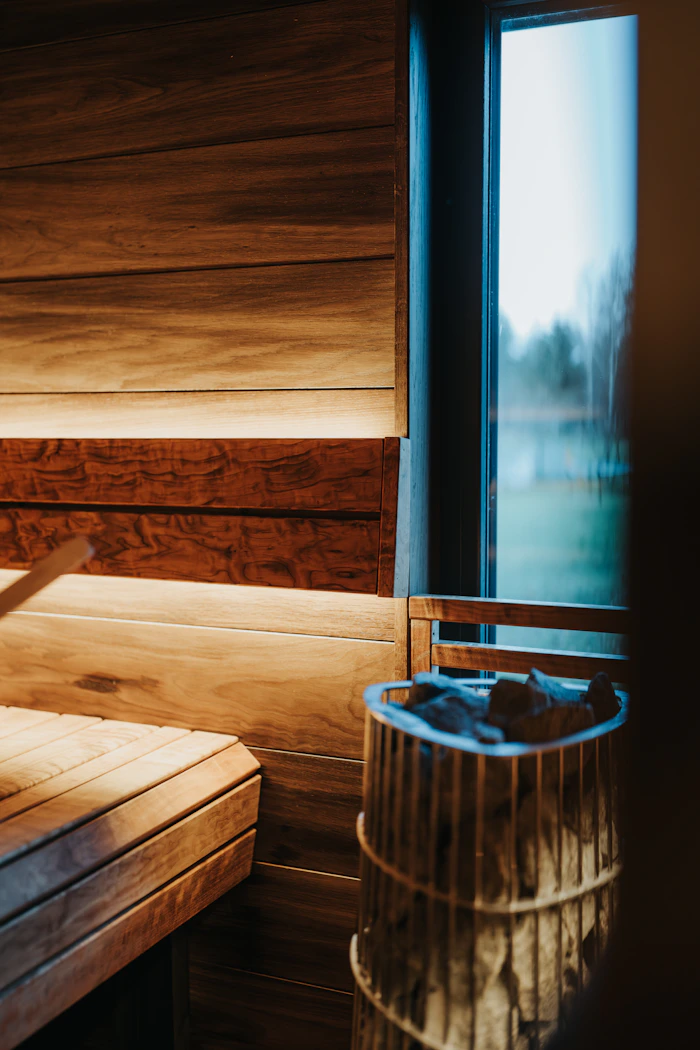 Sauna finlandesa vacía