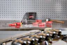 Tools on a workbench