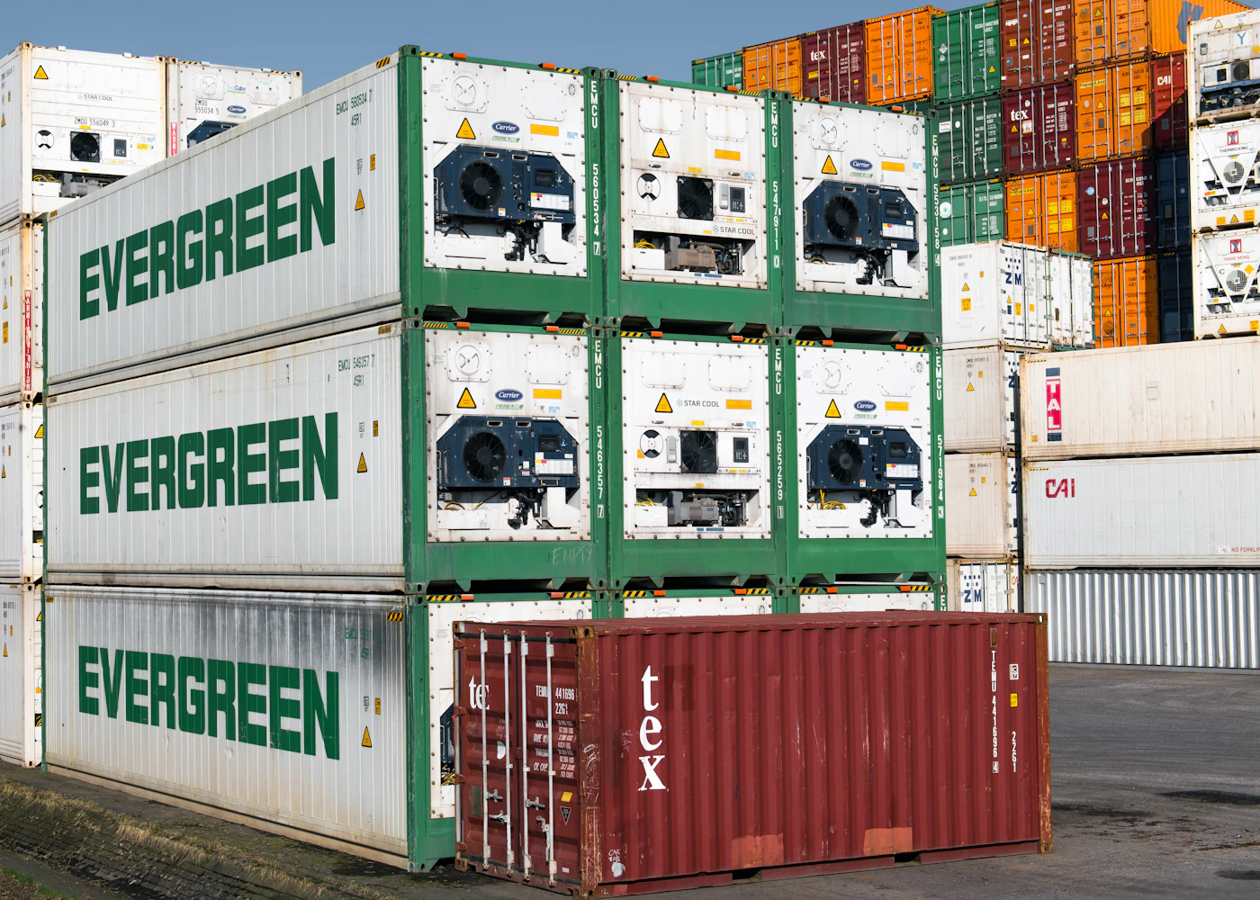 Container am Hafen Hamburg