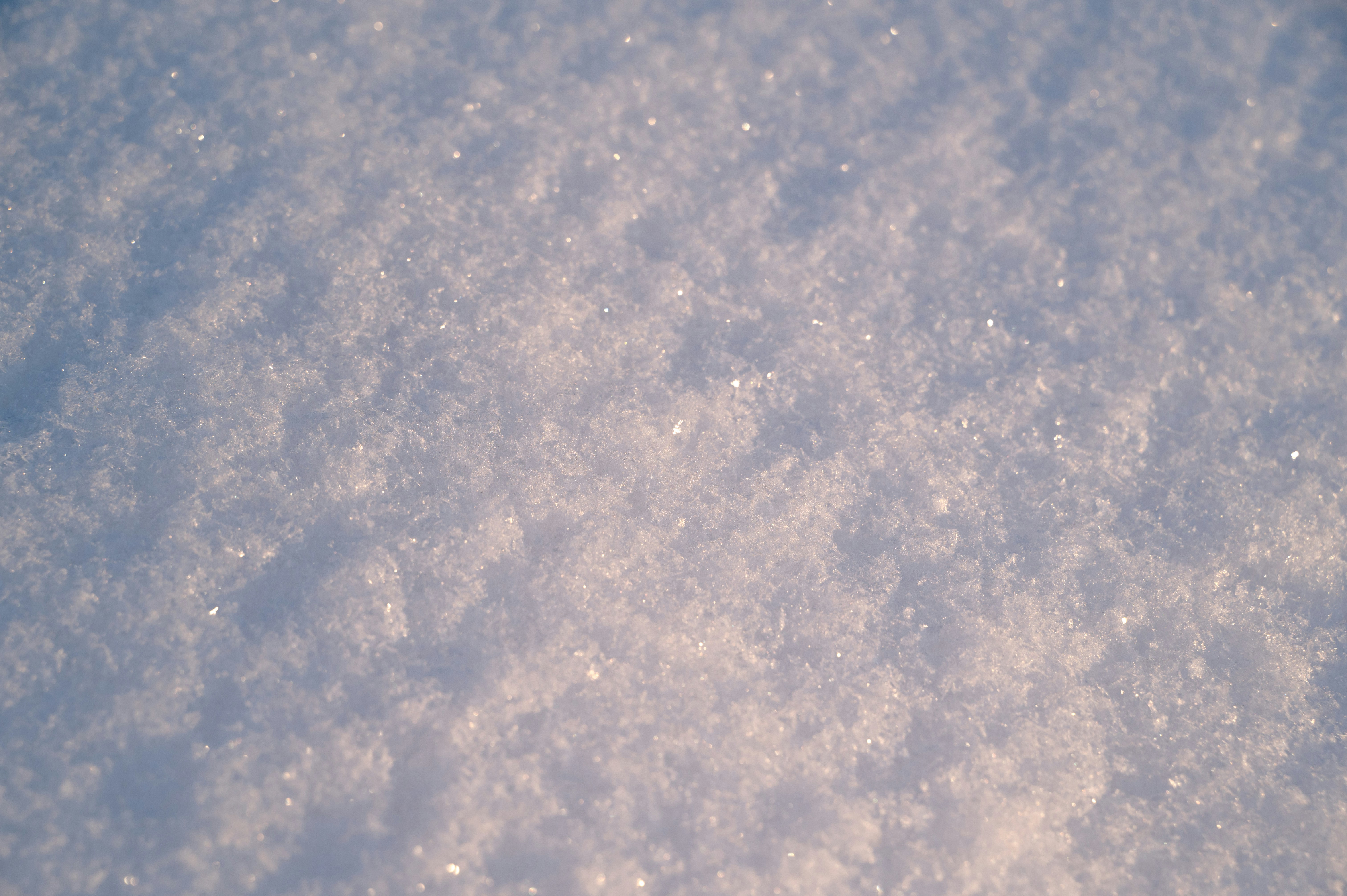 Close-up of sparkling snow texture