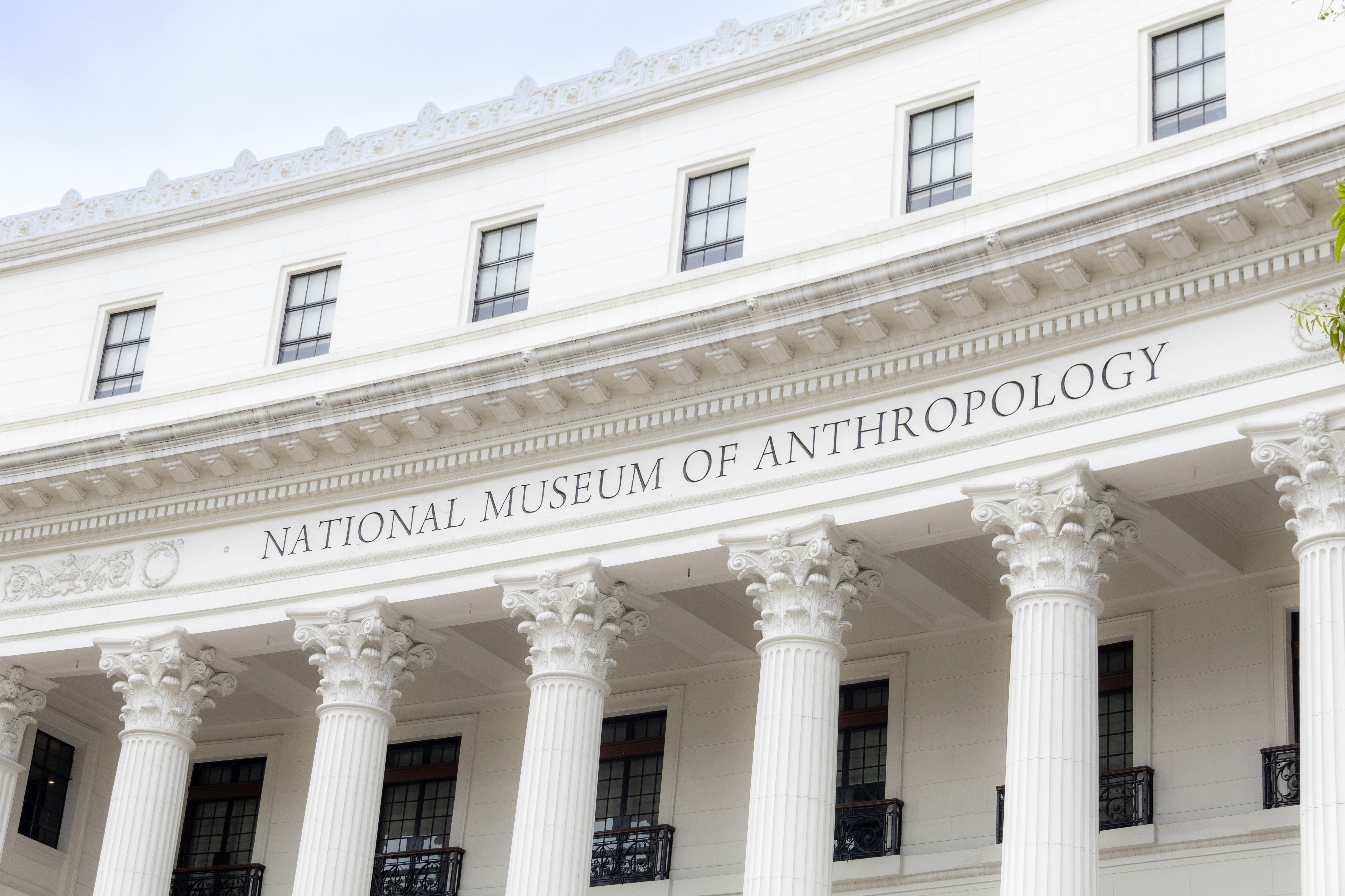 National museum of anthropology with grand columns
