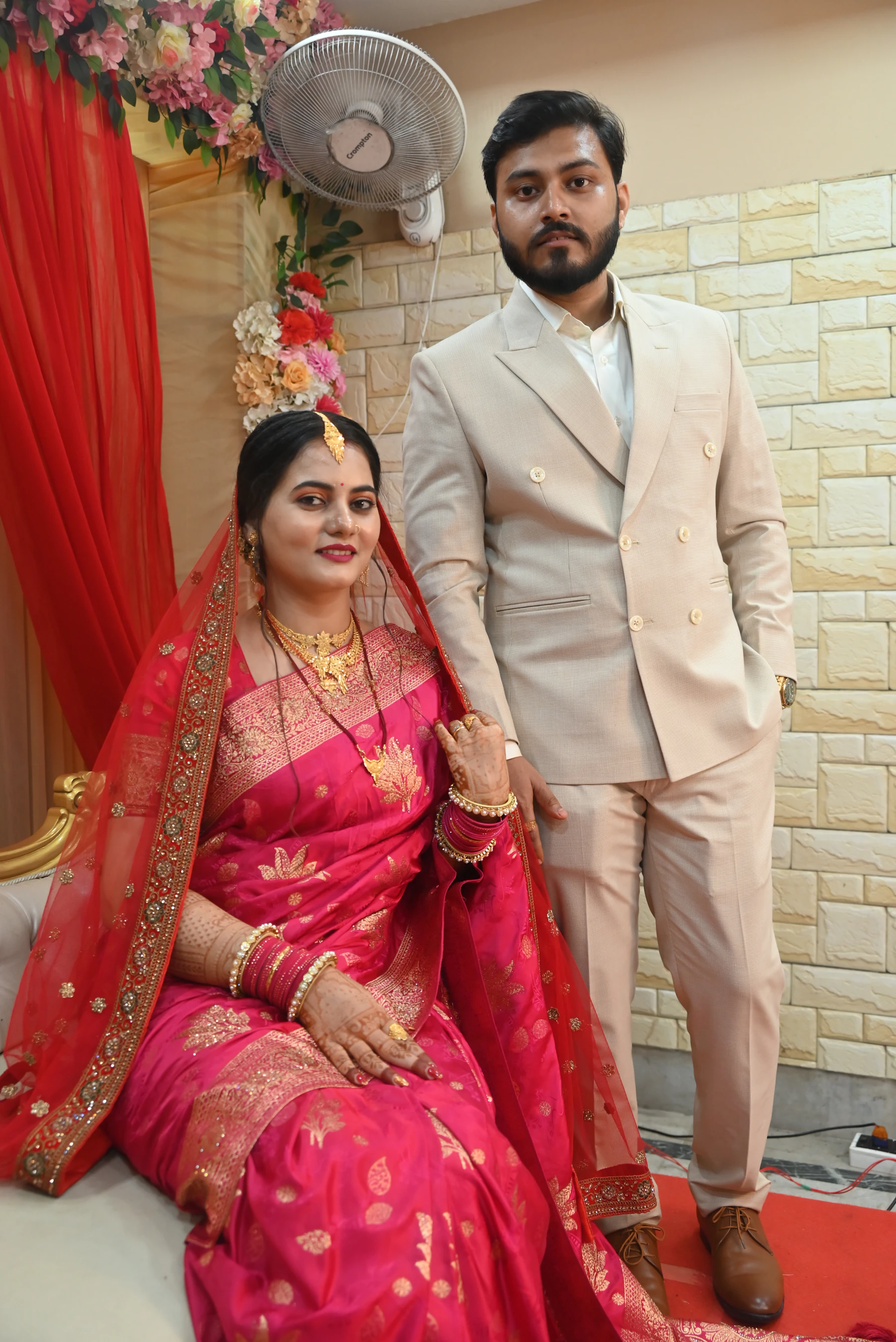 Luxury wedding portrait