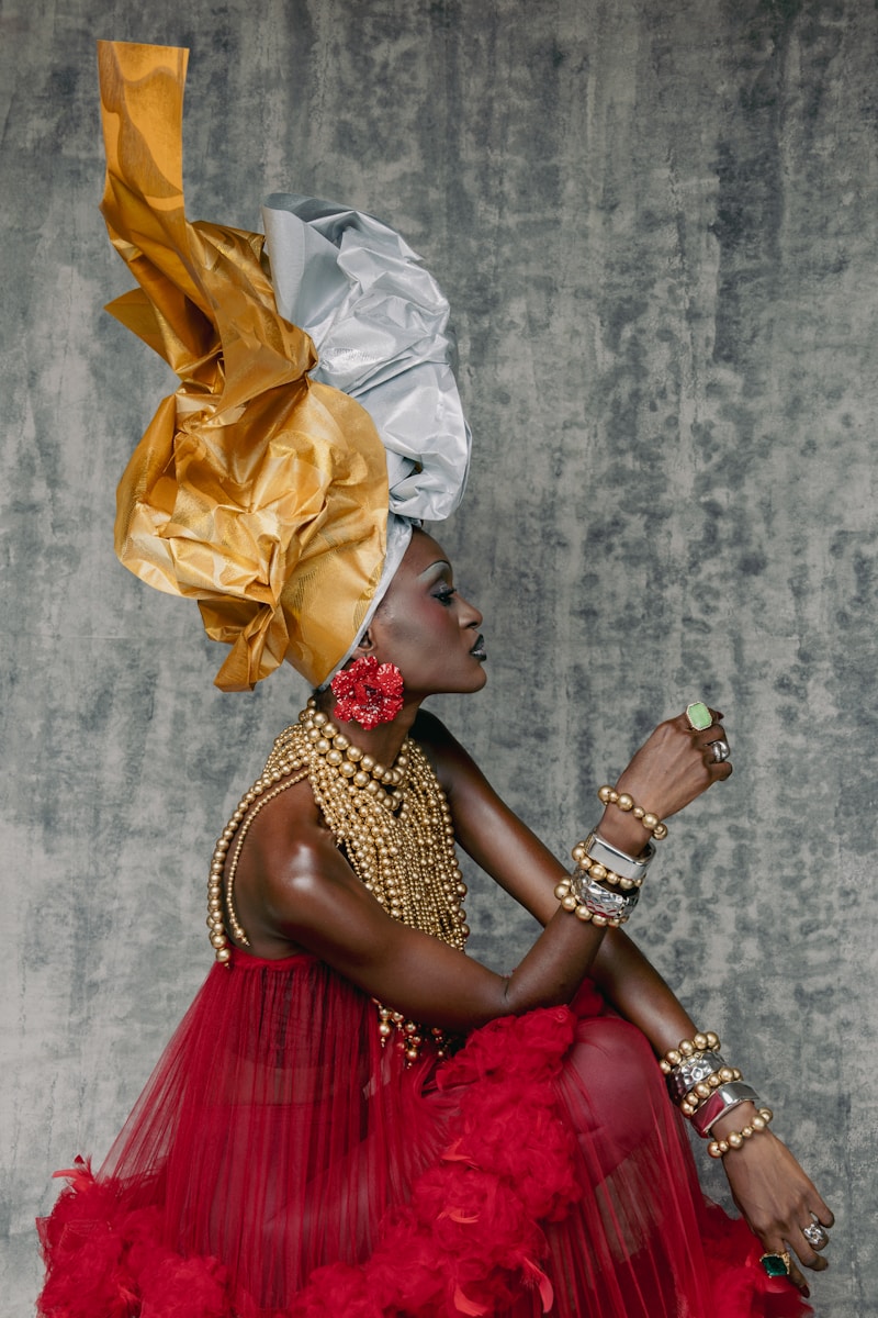 Gele (Head Tie) - Pre-Tied Ready-to-Wear