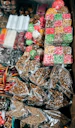 Colorful candies and snacks displayed in plastic packaging