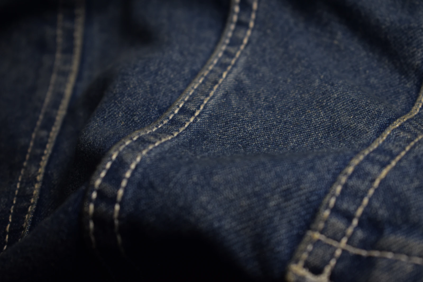 Detalj indigo teksas tkanine