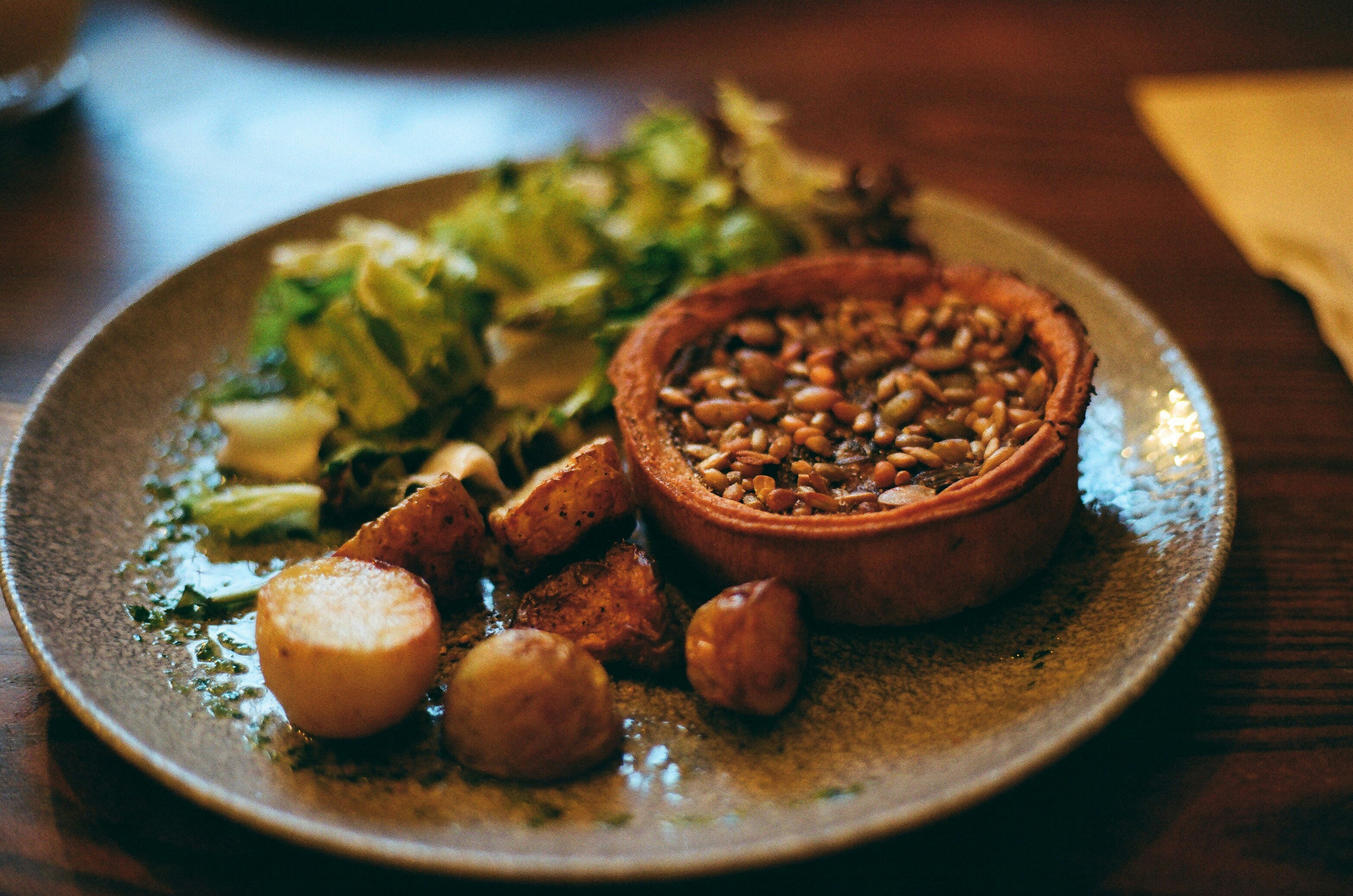 Hearty Lentil and Root Vegetable Shepherd's Pie with Thyme