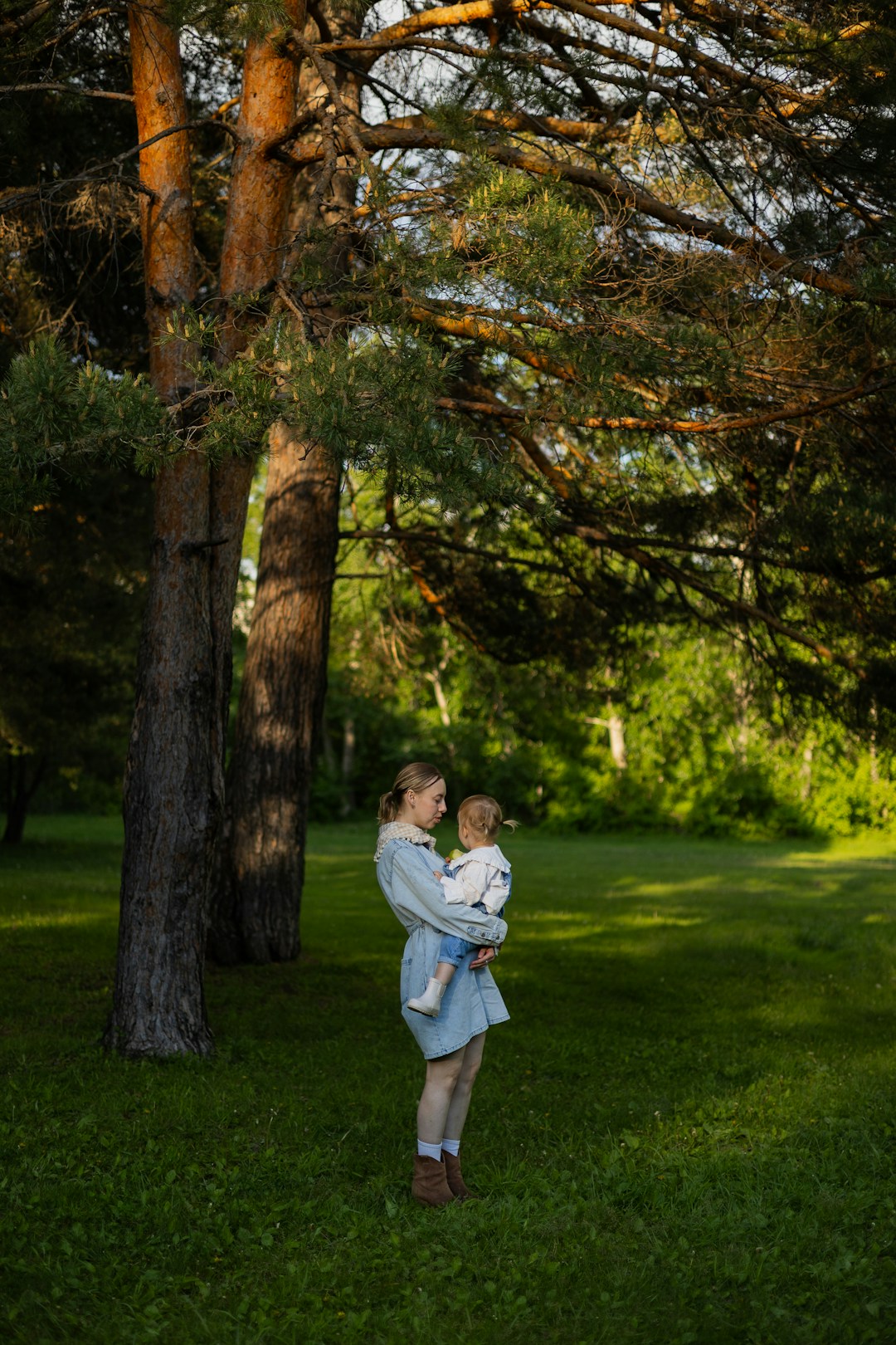 mum baby walk nature