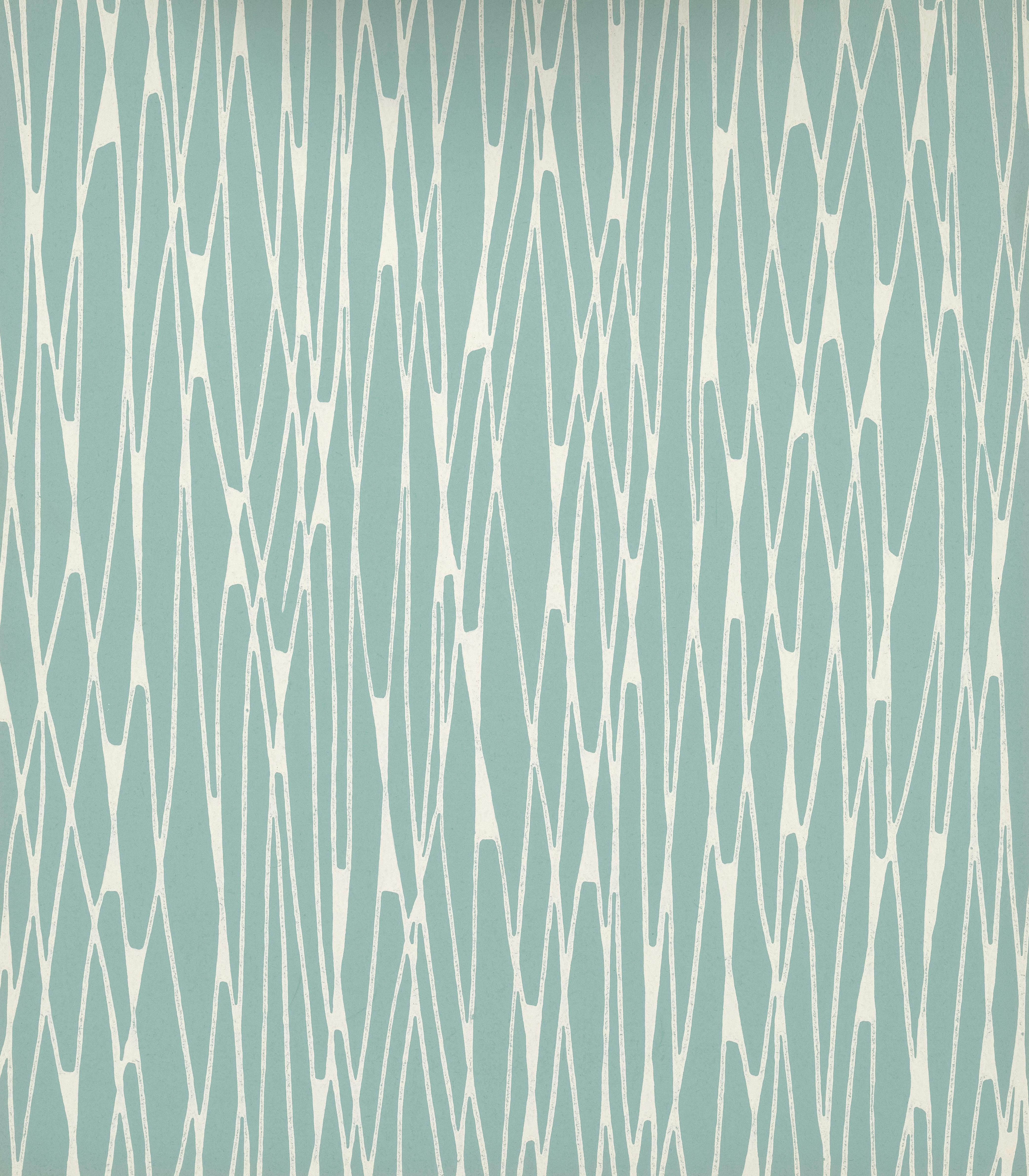 Abstract white lines on a teal background