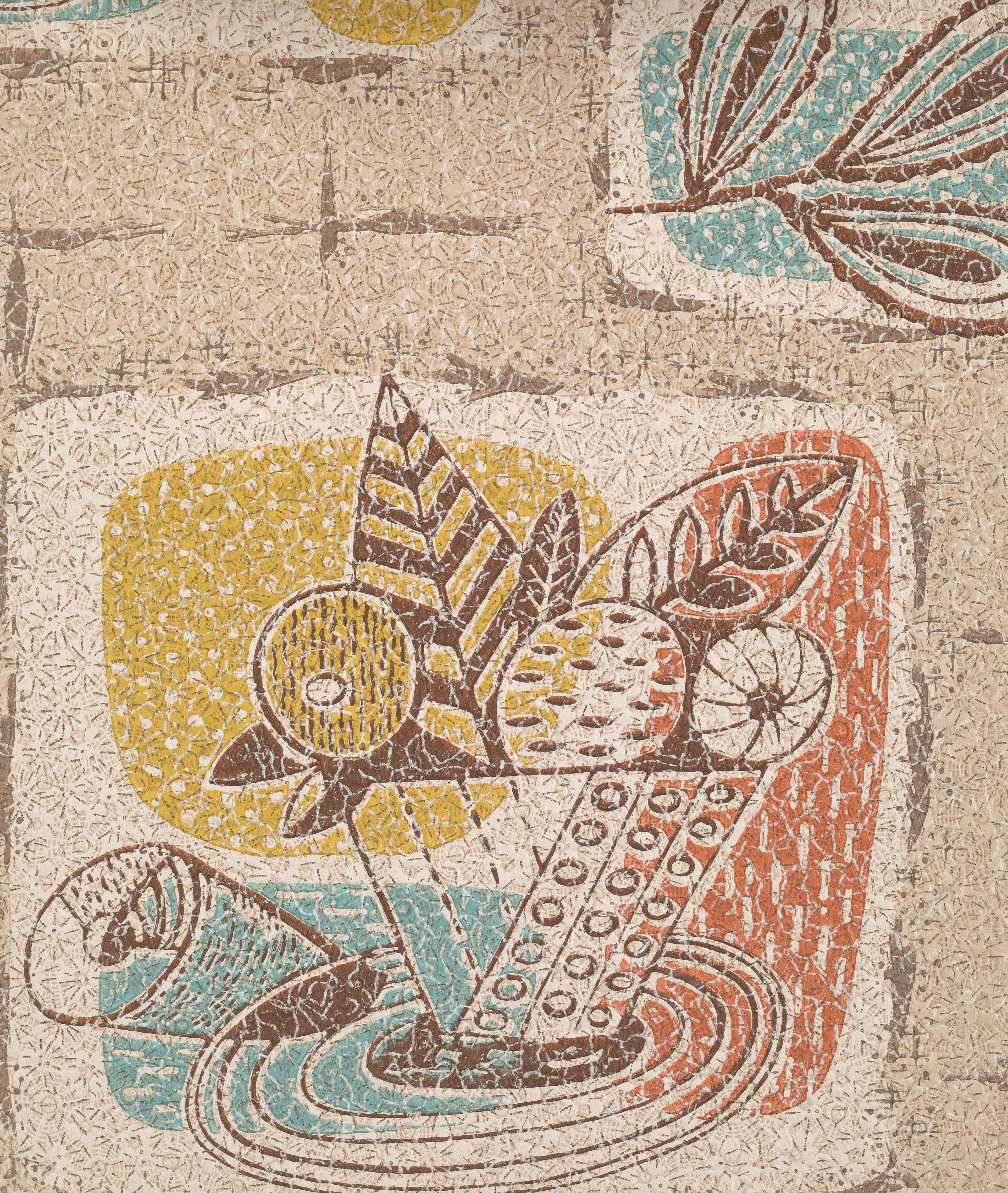 mid century modern wallpaper, wallpaper, Unique Hallway Curtains: Mid-Century Modern Styles 2