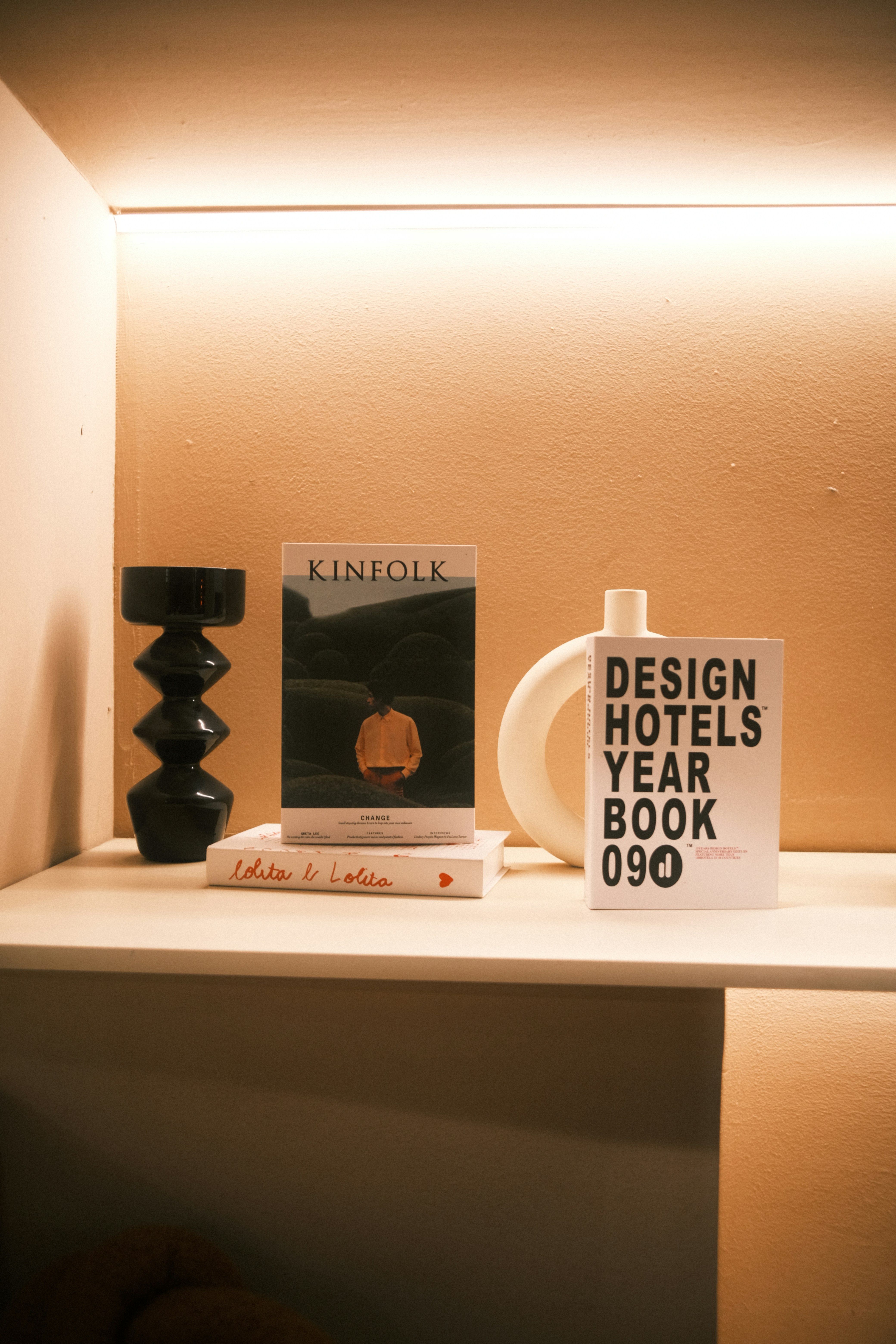 Interior space redesigned with wabi-sabi principles and minimalist aesthetics