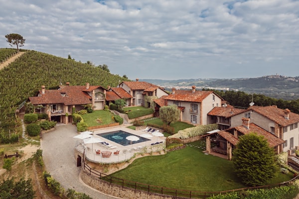 Napa Valley — luxury villa with pool nestled in vineyard hills, Four Seasons Napa Valley style