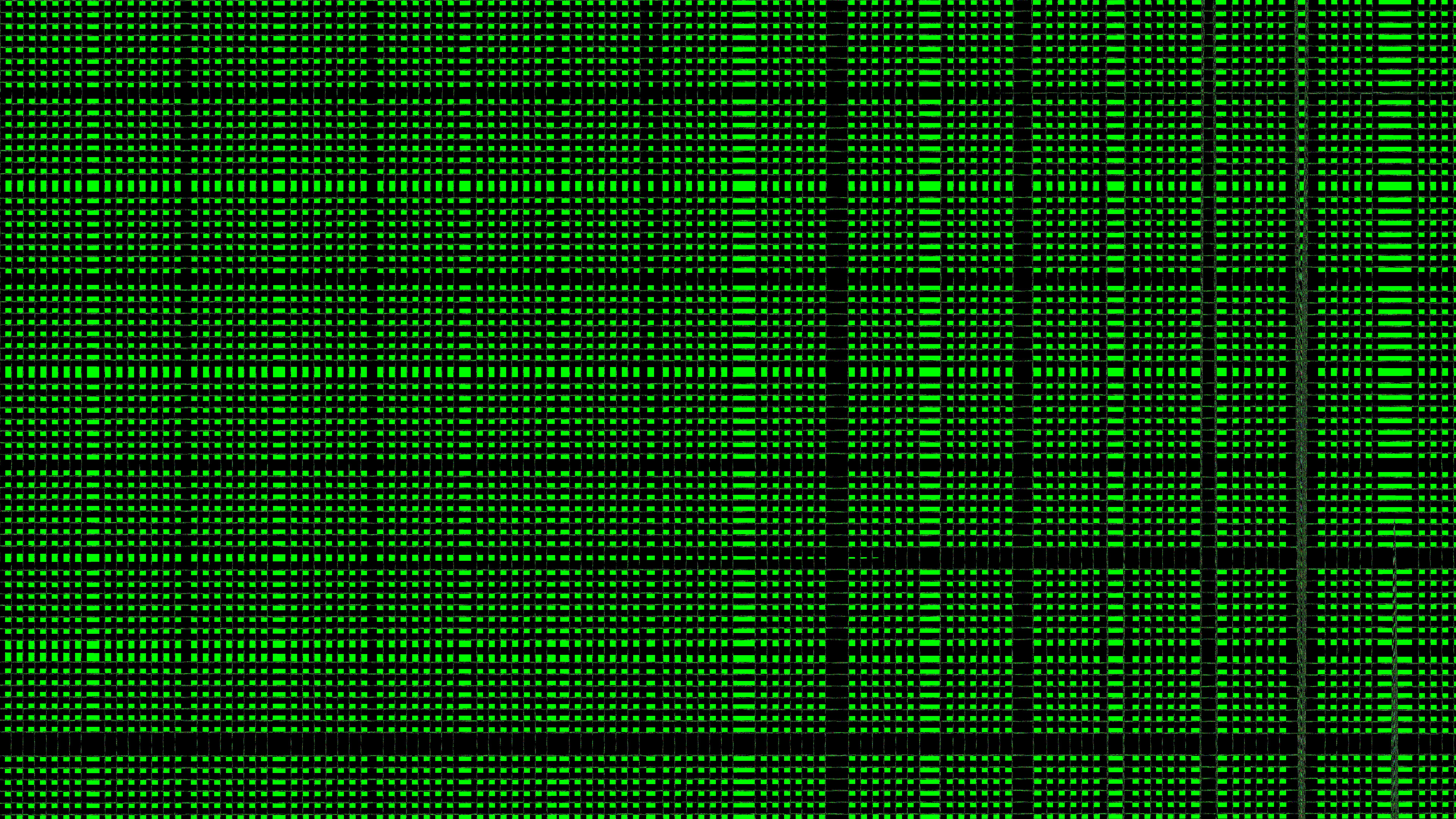 A grid of green squares with black lines.