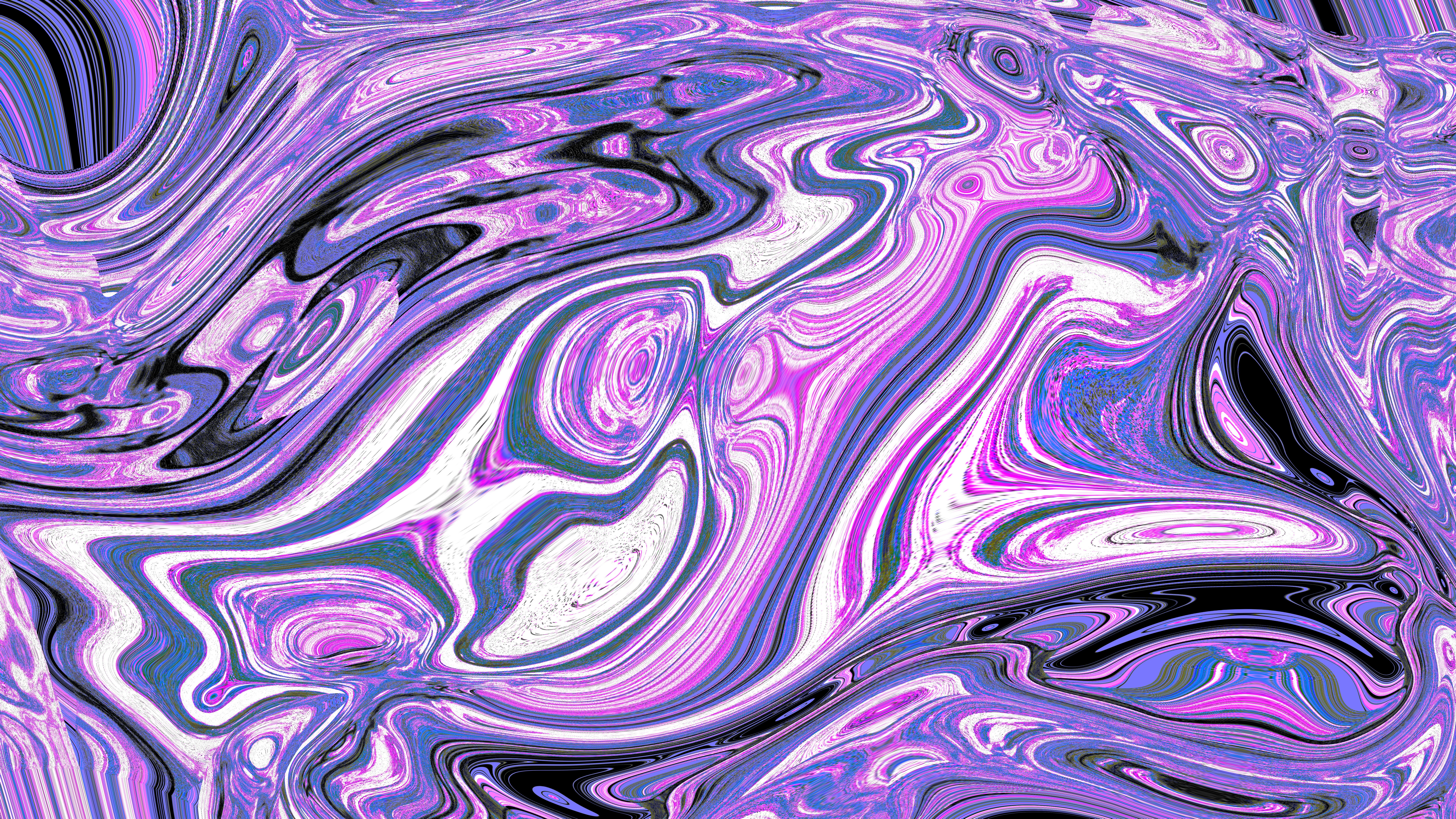 Abstract swirling patterns of purple and white