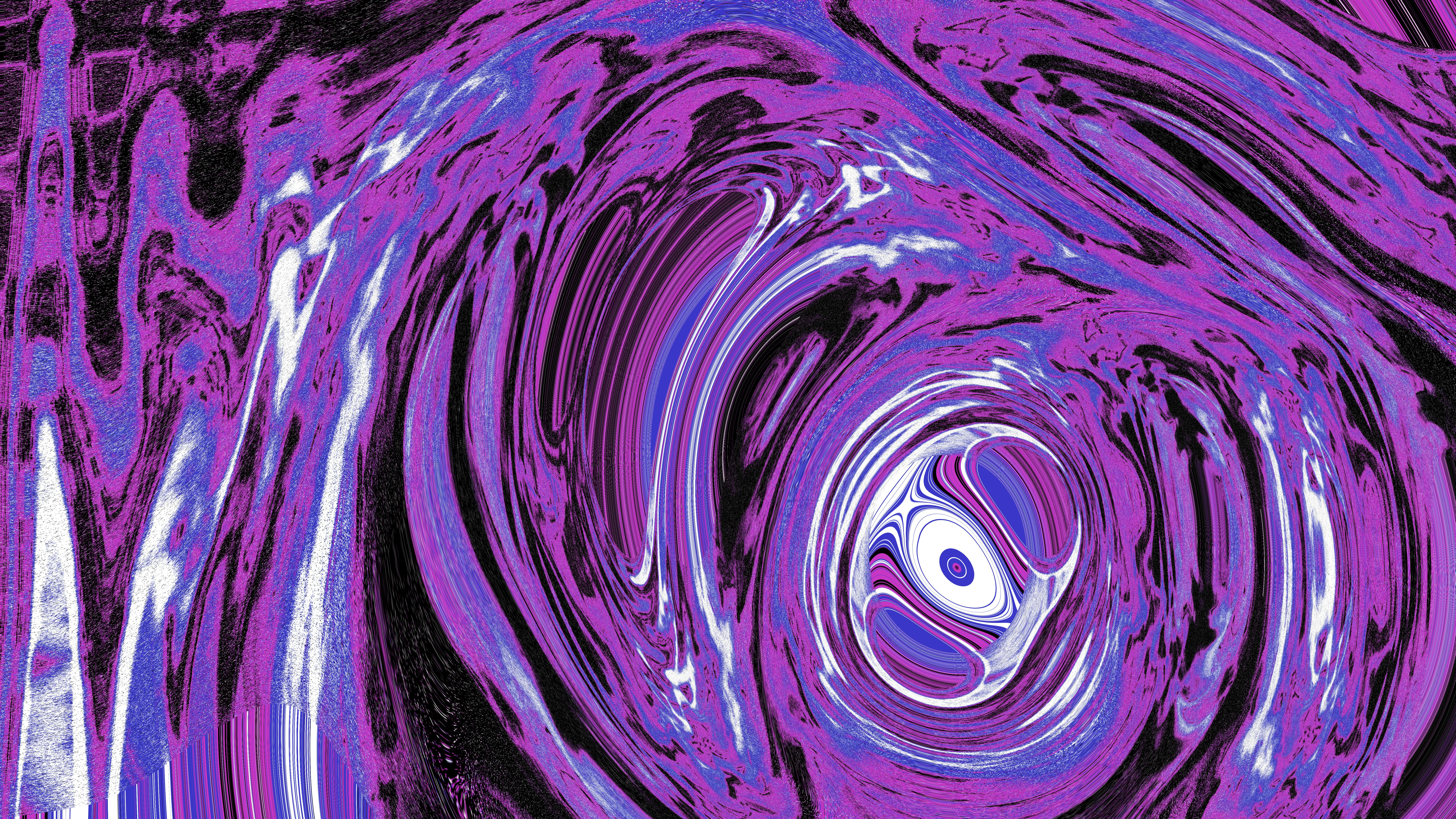 Swirling abstract pattern of purple and white