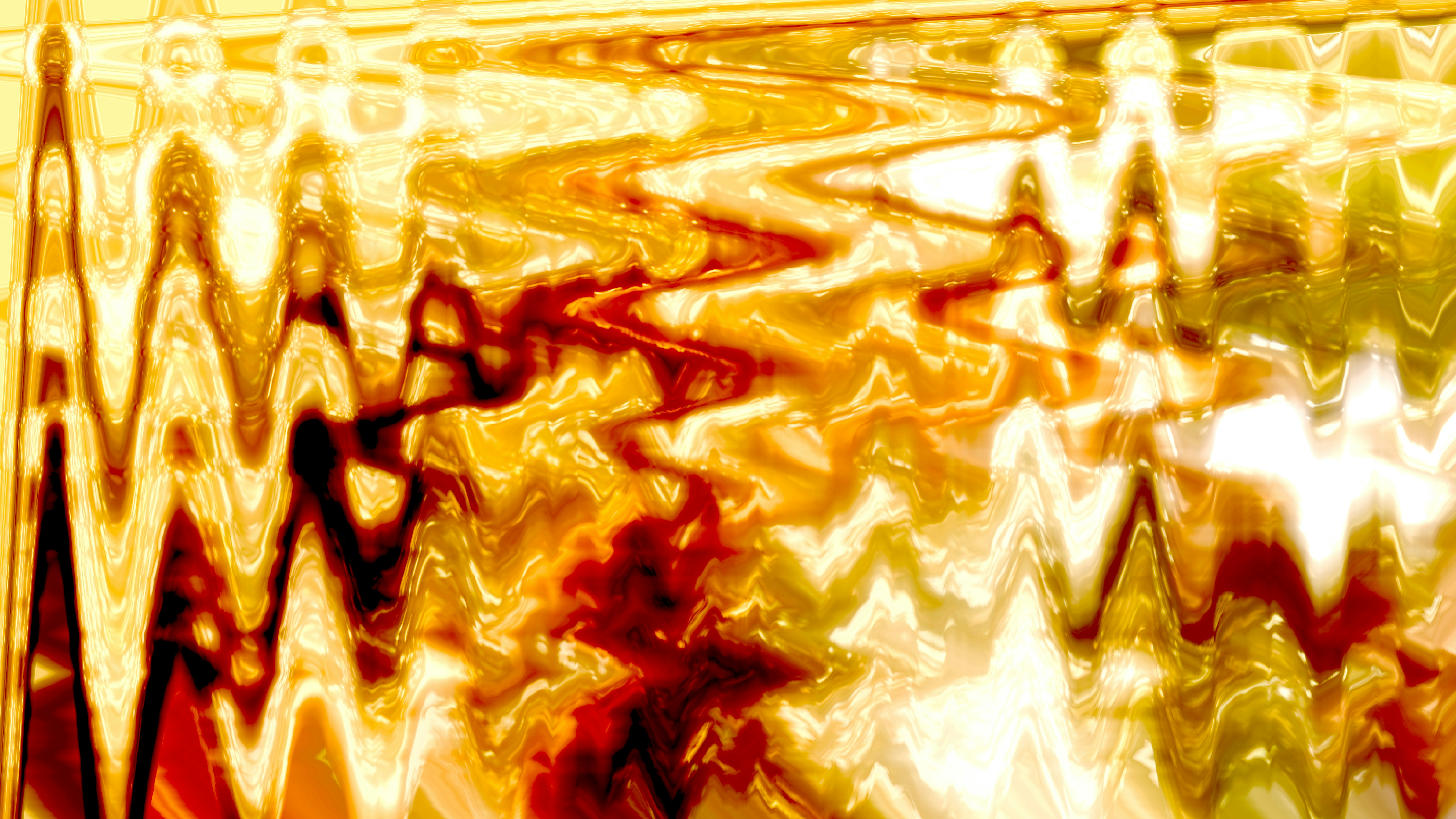 Abstract wavy golden and red background