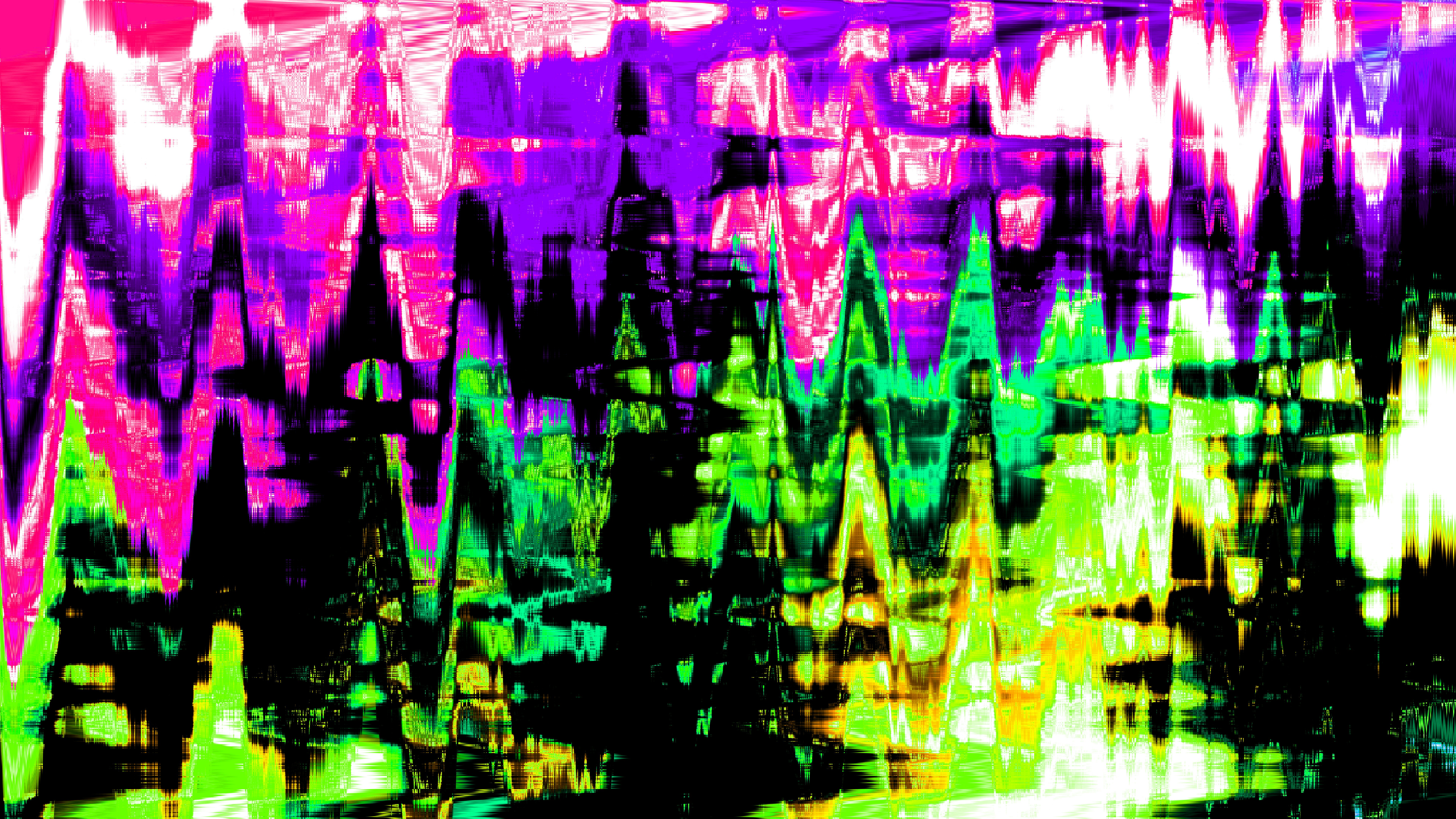 Abstract colorful wavy lines with vibrant hues