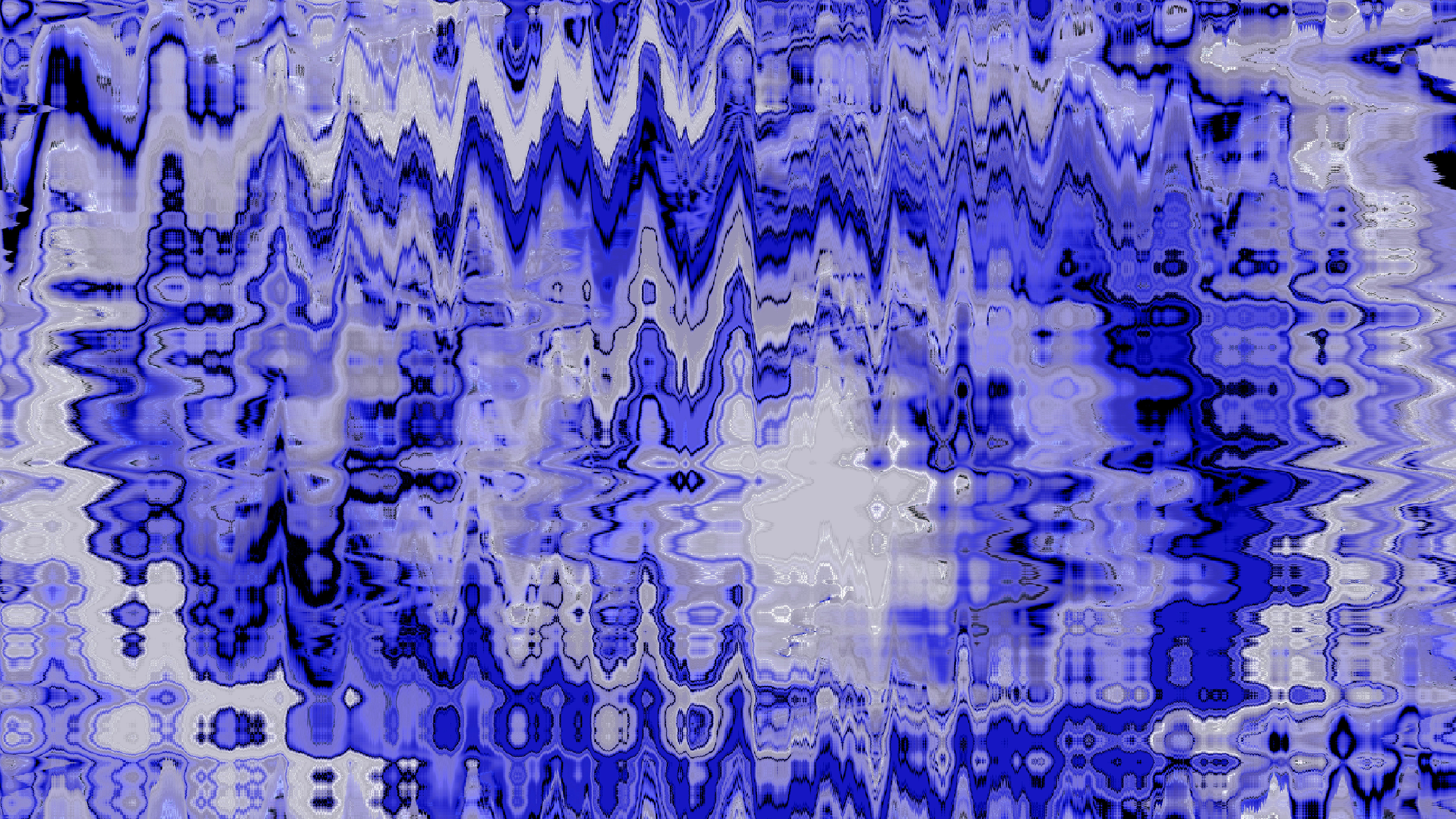 Abstract blue and white wavy pattern