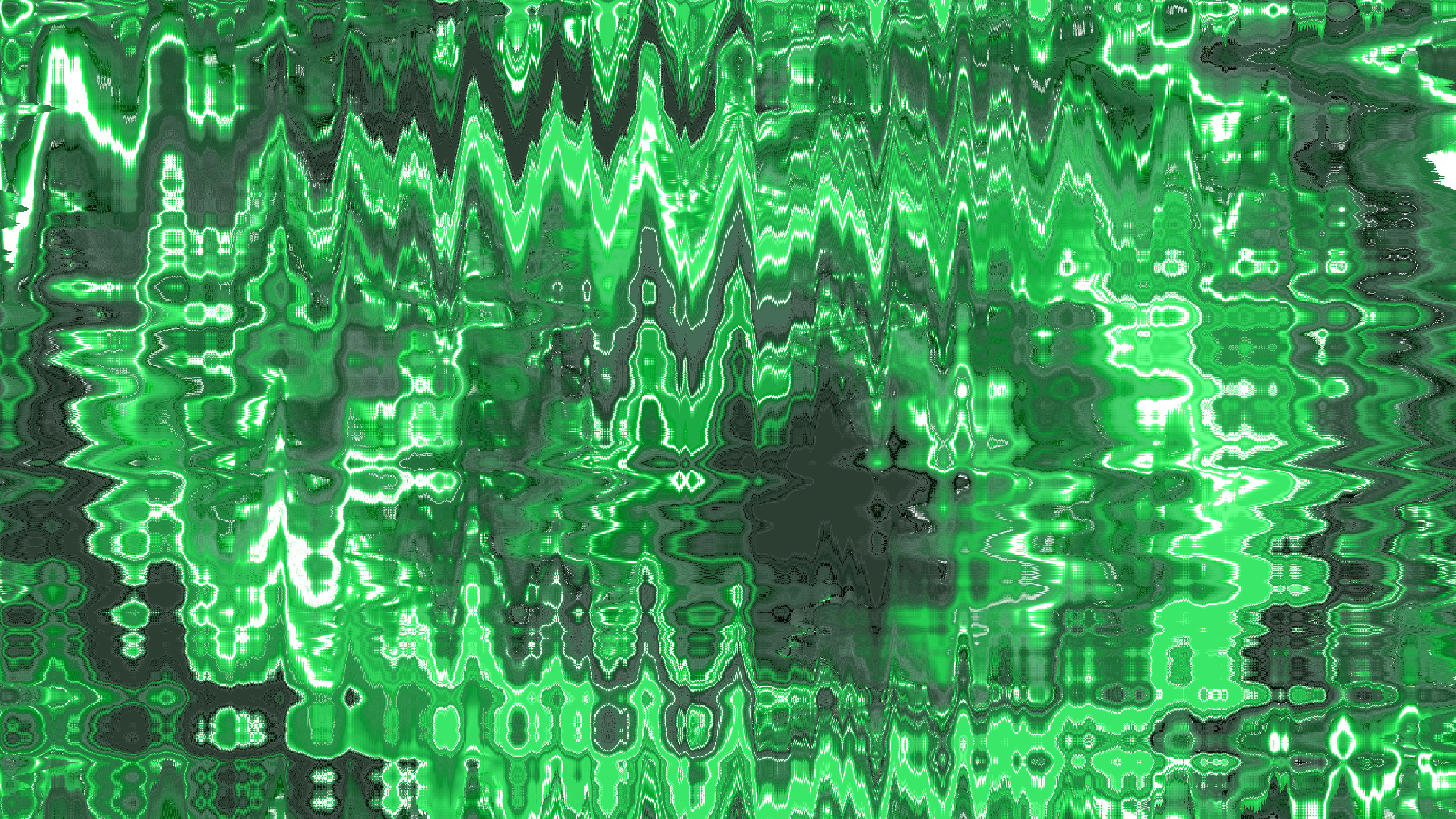 Abstract green and black wavy pattern