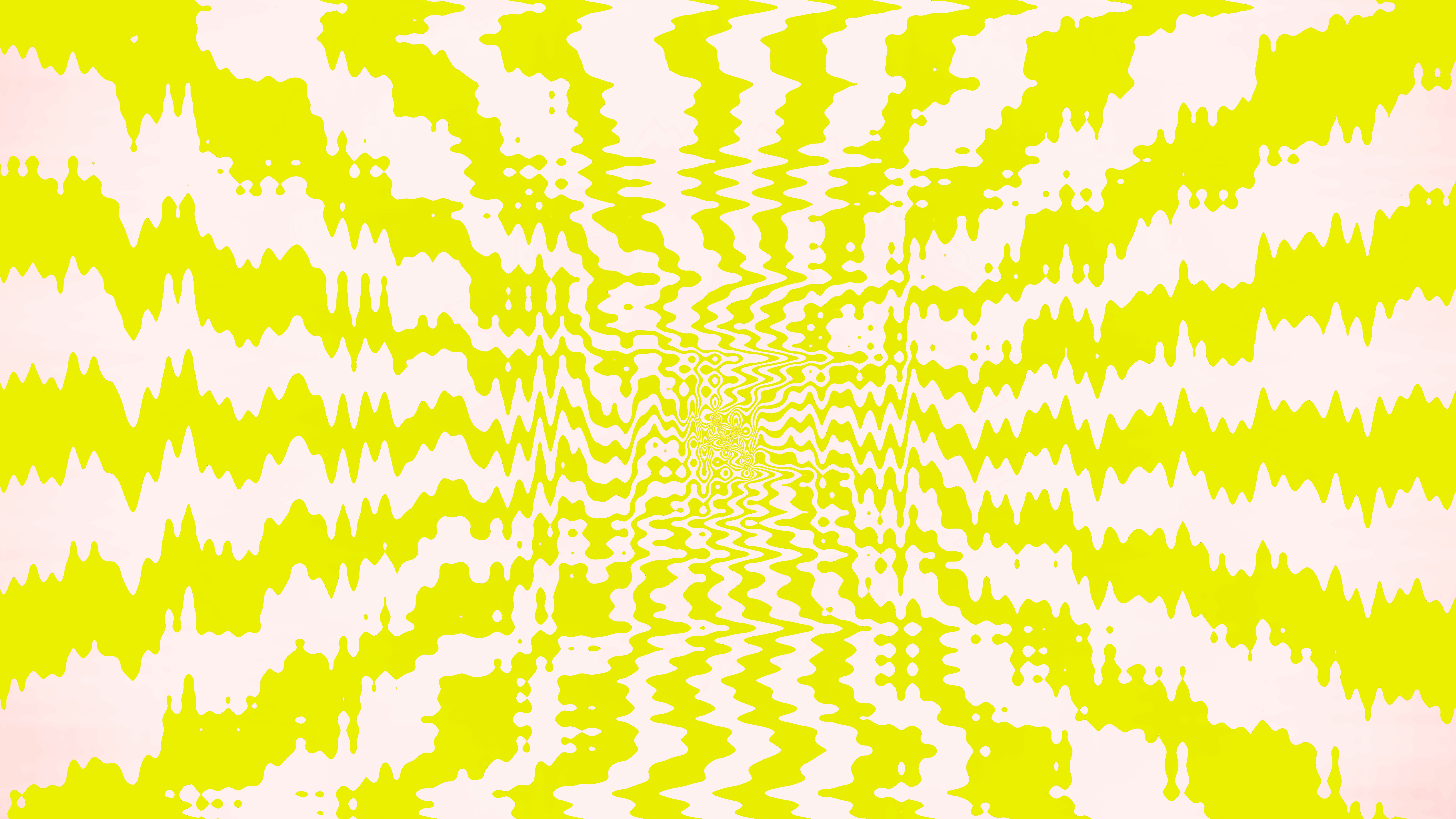 Yellow and white wavy pattern with optical illusion