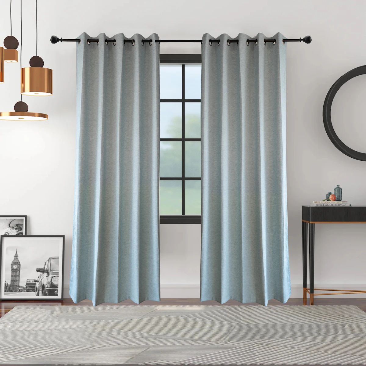 Full length curtains for professional curtain cleaning London