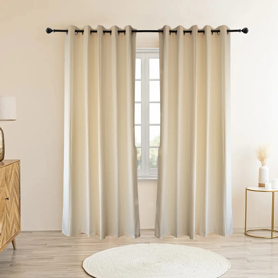 Sheer curtains filtering daylight