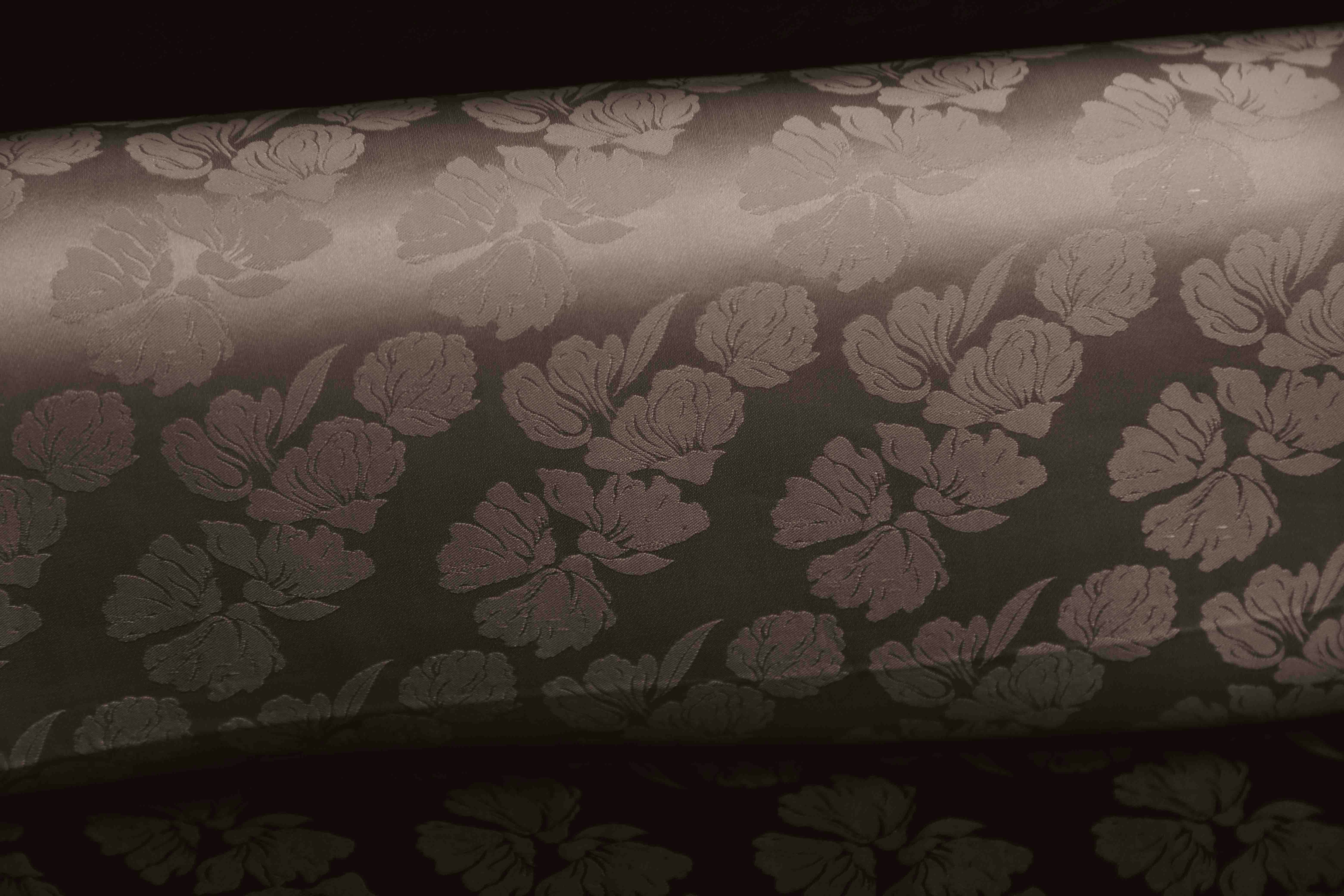 Textured fabric with a subtle floral pattern