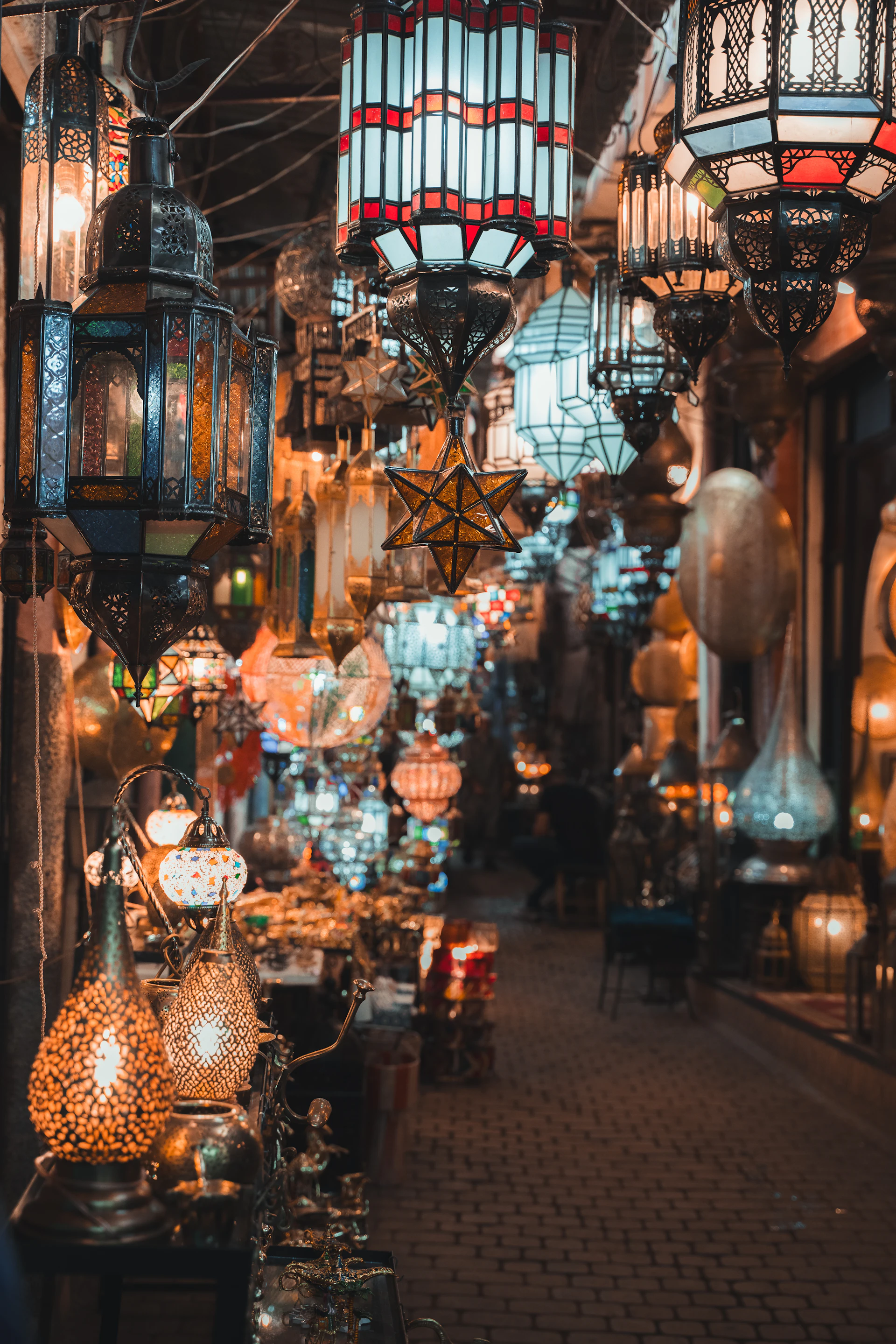 Lanternes orientales, ambiance de souk