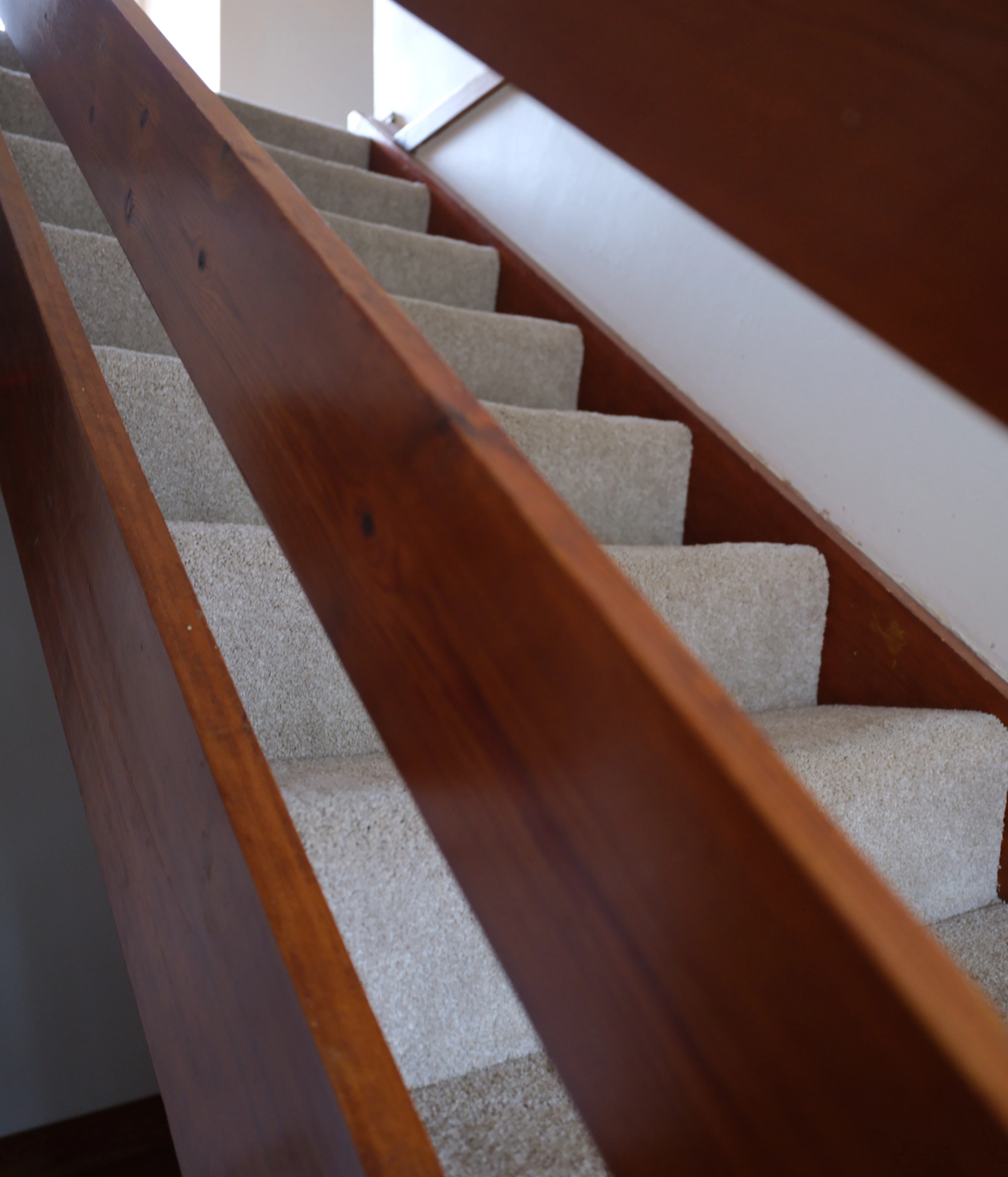 Stair runner on steps