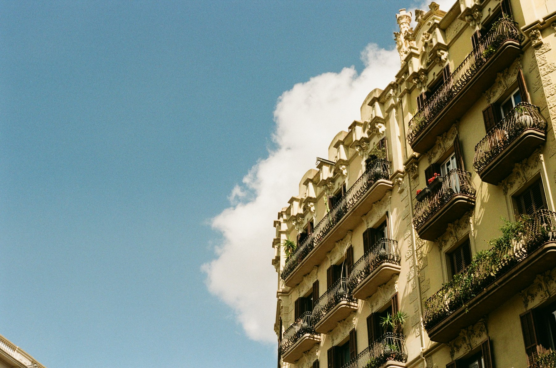Facade and sky