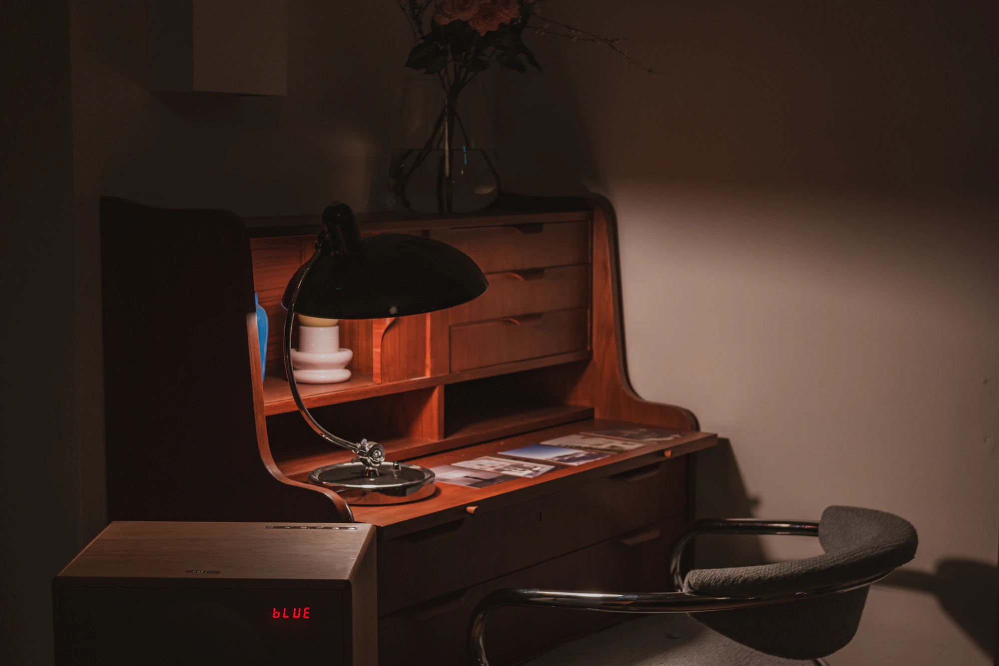 Figure 1 — A working desk, kept for one. Photograph, archival source.