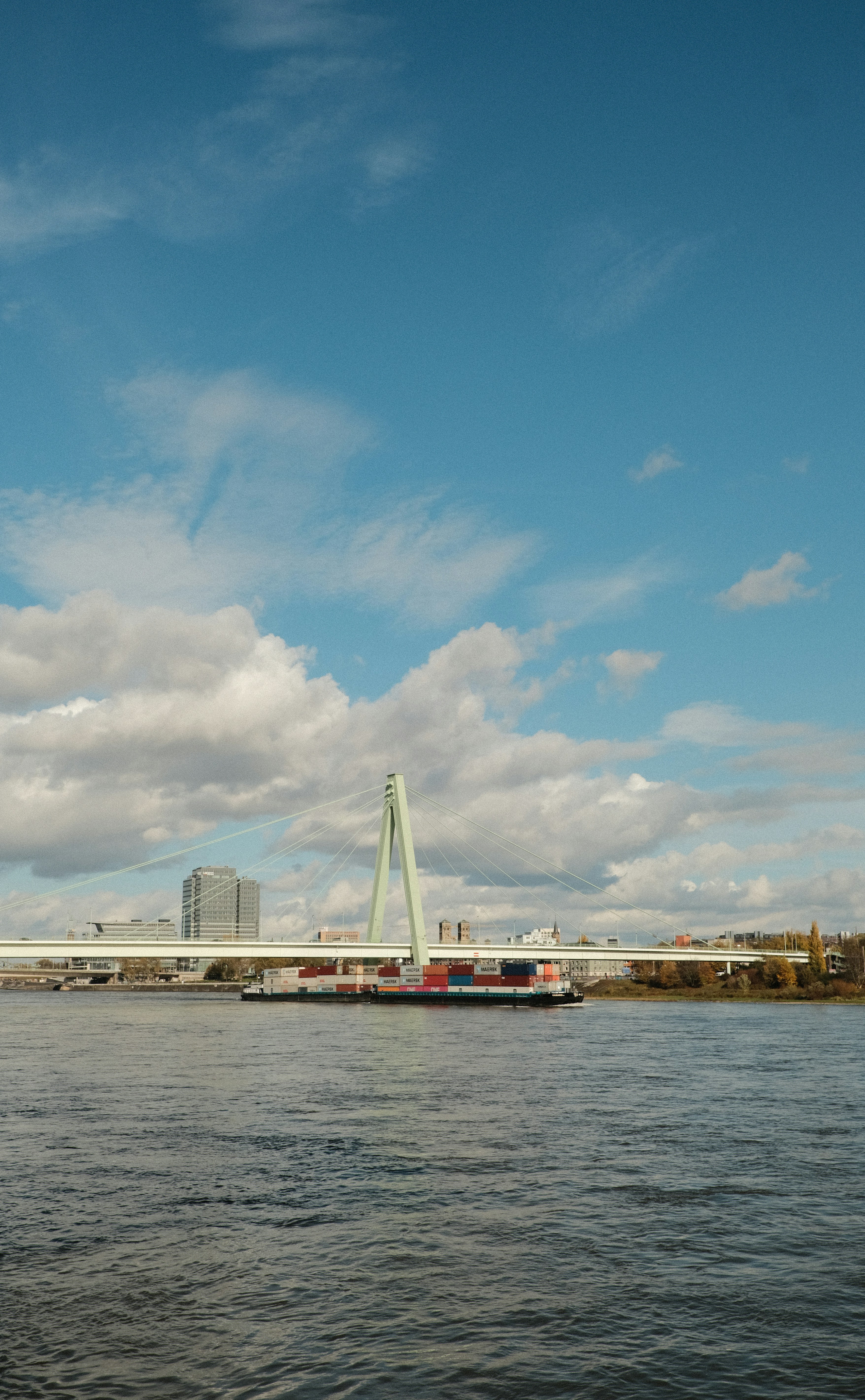 Berufsschifffahrt auf dem Rhein bei K&ouml;ln