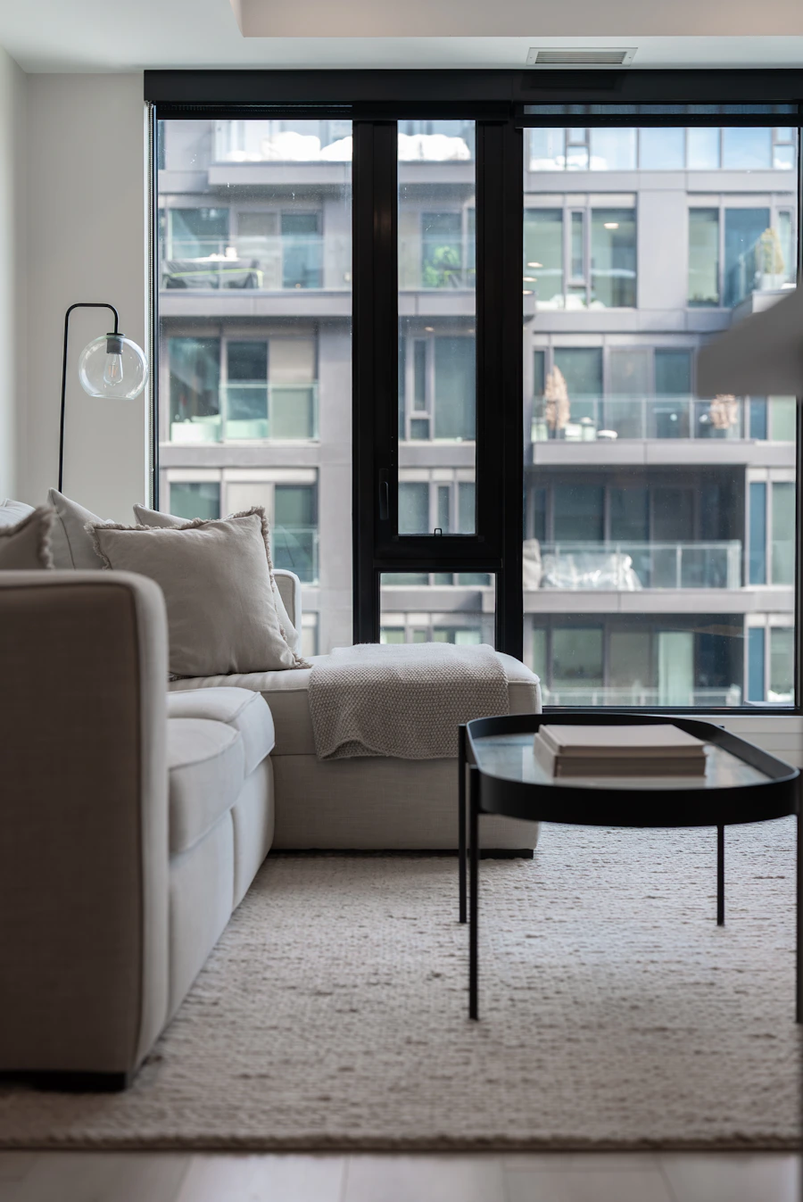 Modern Singapore condominium living room with city view — Colivs property leasing for landlords