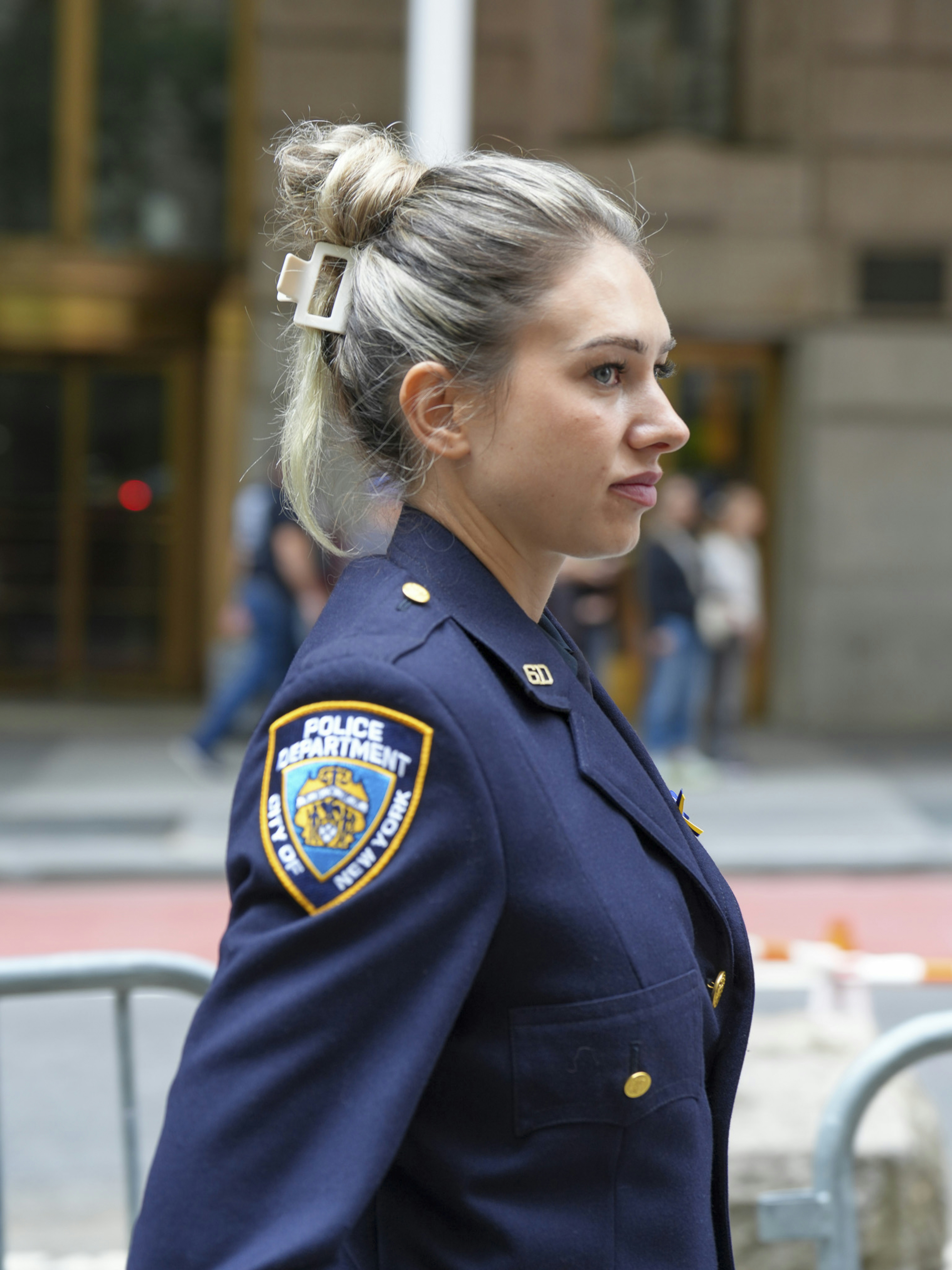 A police officer from the new york city police department.